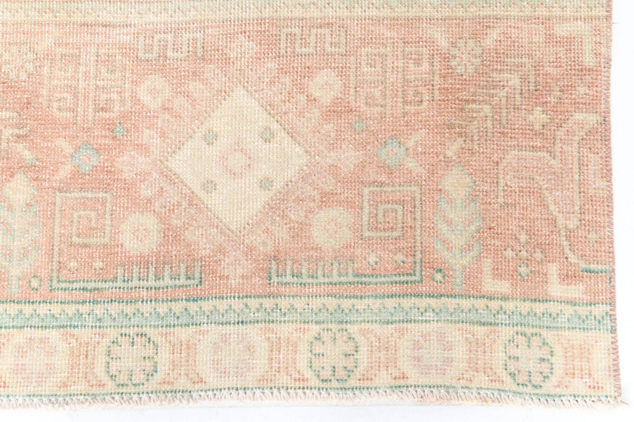 3' x 12' Vintage rug, Cotton Vintage rug, Dorm Vintage rug, Entryway-Hallway Vintage rug, Kitchen-Dining Vintage rug, Living Room Vintage rug, Office Vintage rug, Persian Vintage rug, Pink Vintage rug, Rustic-Primitive Vintage rug, Vintage Silverwash, Wool Vintage rug, Vintage rug
