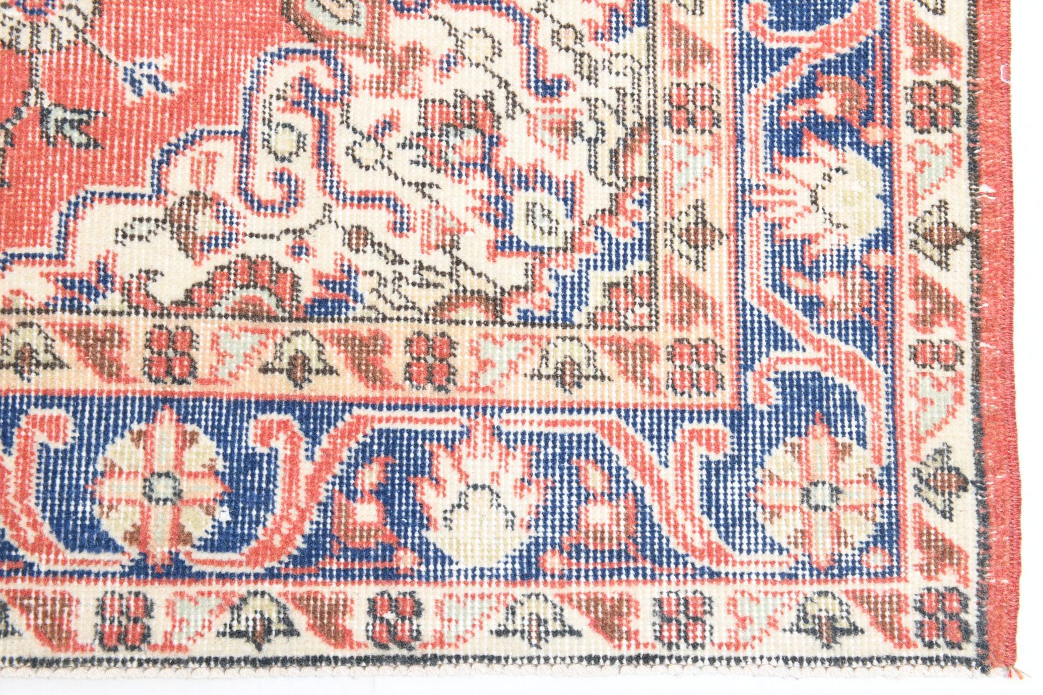 4' x 6' Red Turkish Vintage Rug  |  RugReform