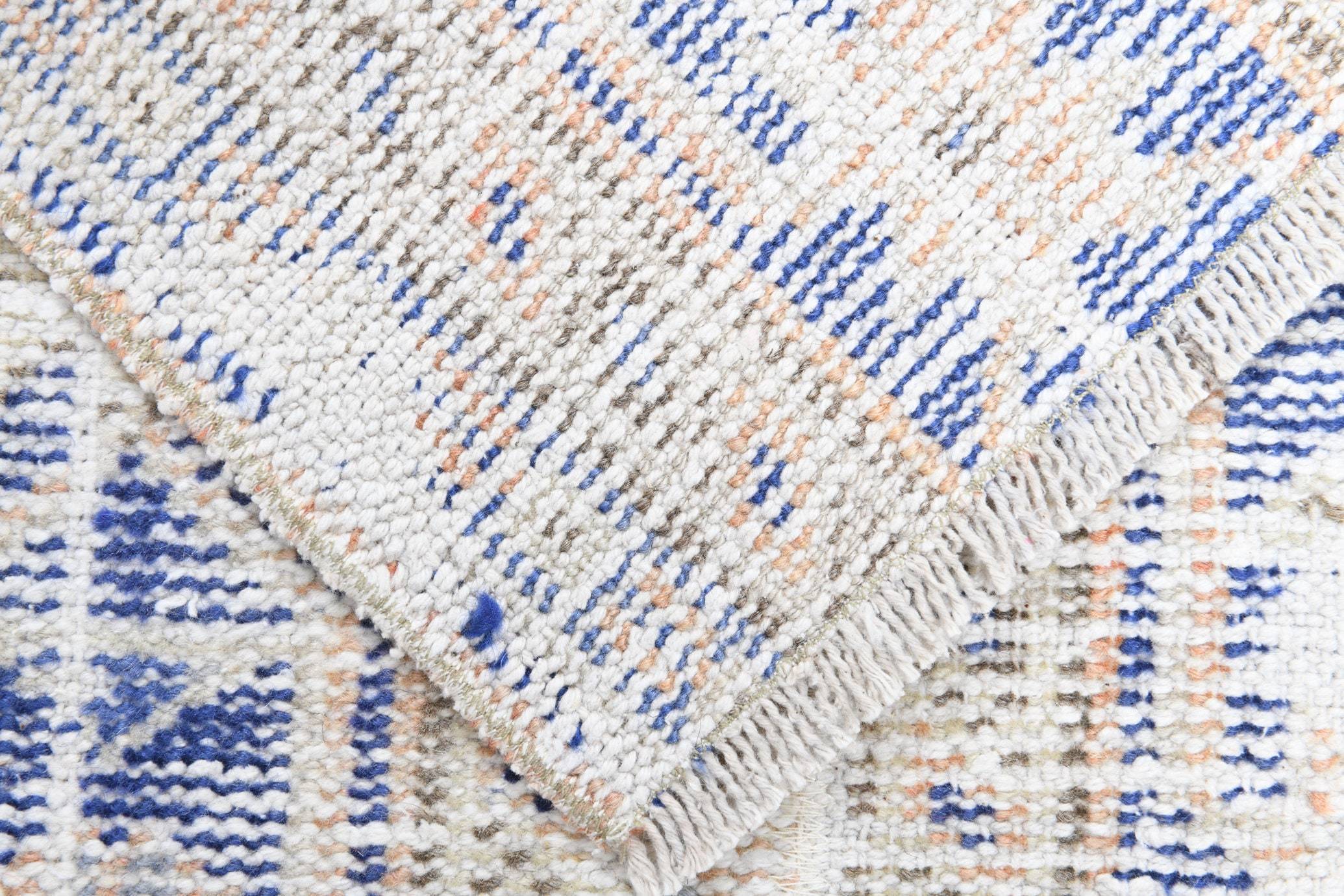 1' x 2' Blue Turkish Vintage Runner Rug  |  RugReform