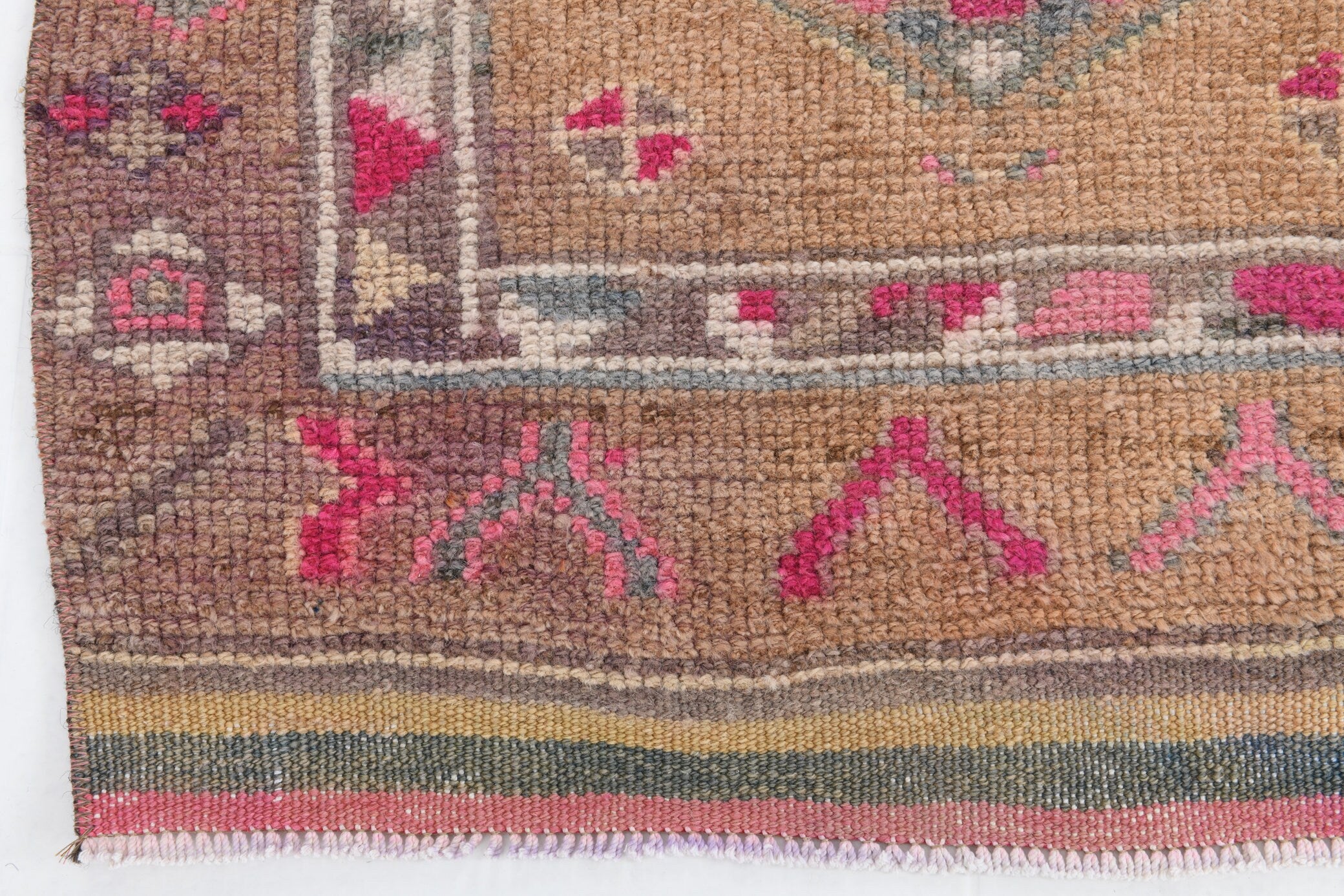 2' x 11' Vintage rug, Bohemian-Eclectic Vintage rug, Cotton Vintage rug, Dorm Vintage rug, Entryway-Hallway Vintage rug, Geometric Vintage rug, Kitchen-Dining Vintage rug, Living Room Vintage rug, Office Vintage rug, Pink Vintage rug, Vintage Herki, Wool Vintage rug, Vintage rug