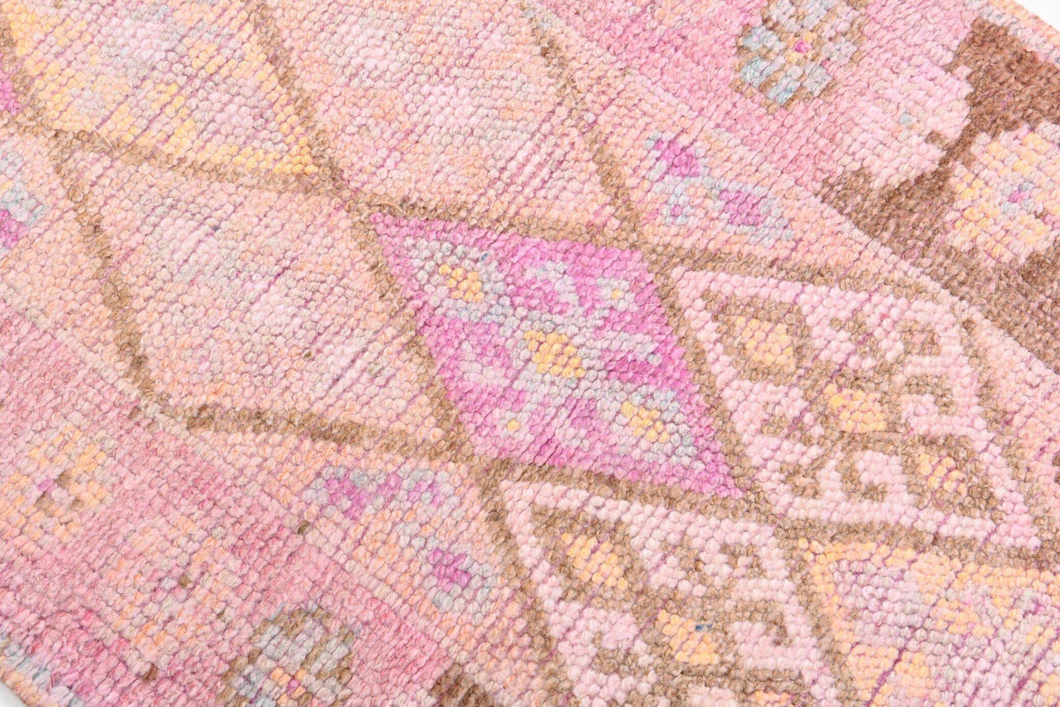 2' x 12' Vintage rug, Cotton Vintage rug, Entryway-Hallway Vintage rug, Ikat Vintage rug, Kitchen-Dining Vintage rug, Laundry Vintage rug, Living Room Vintage rug, Office Vintage rug, Pink Vintage rug, Scandinavian Vintage rug, Vintage Herki, Wool Vintage rug, Vintage rug