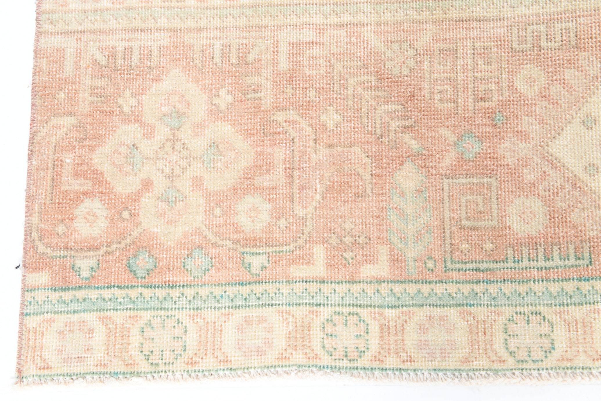 3' x 12' Vintage rug, Cotton Vintage rug, Dorm Vintage rug, Entryway-Hallway Vintage rug, Kitchen-Dining Vintage rug, Living Room Vintage rug, Office Vintage rug, Persian Vintage rug, Pink Vintage rug, Rustic-Primitive Vintage rug, Vintage Silverwash, Wool Vintage rug, Vintage rug