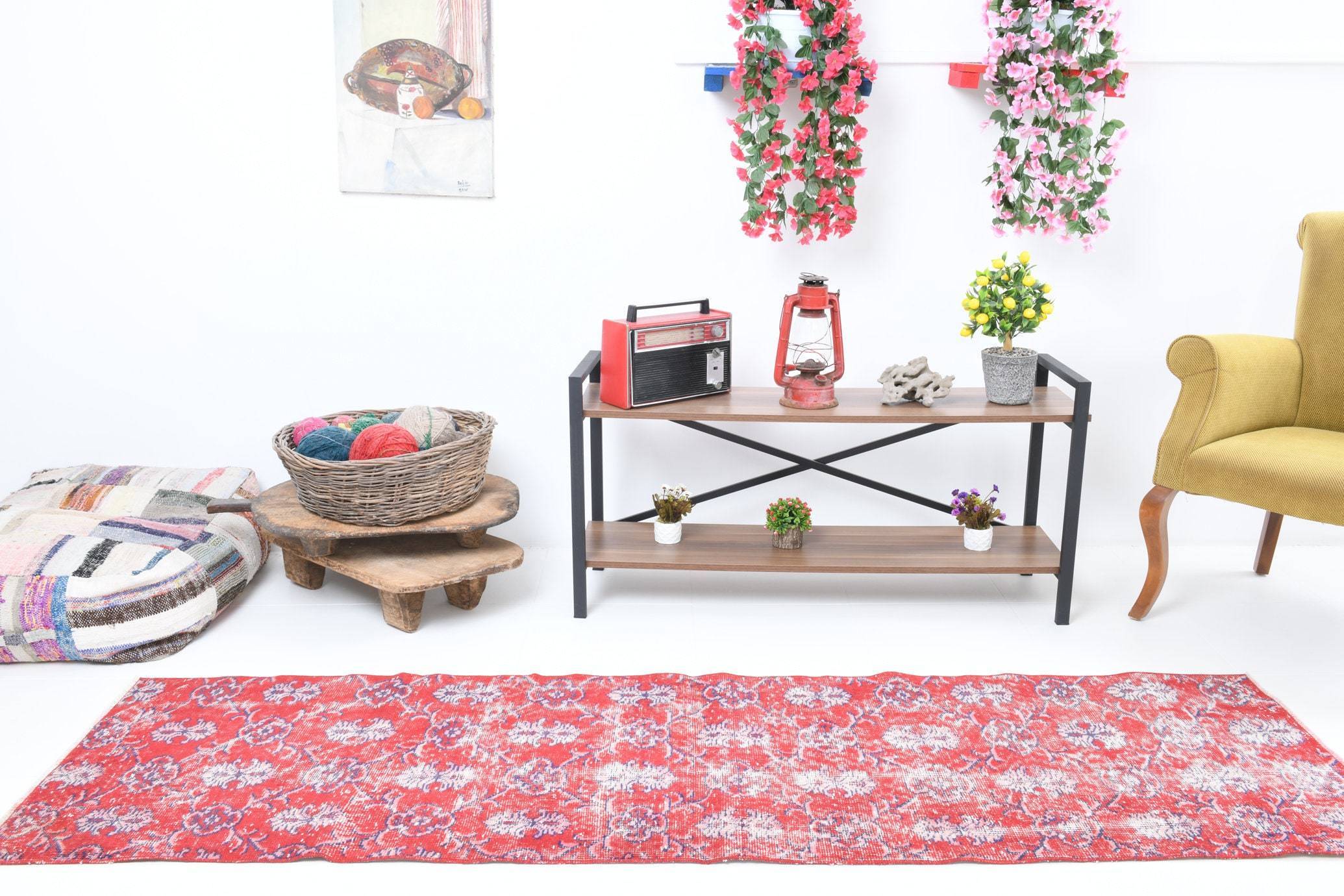 2' x 7' Red Turkish Vintage Runner Rug  |  RugReform