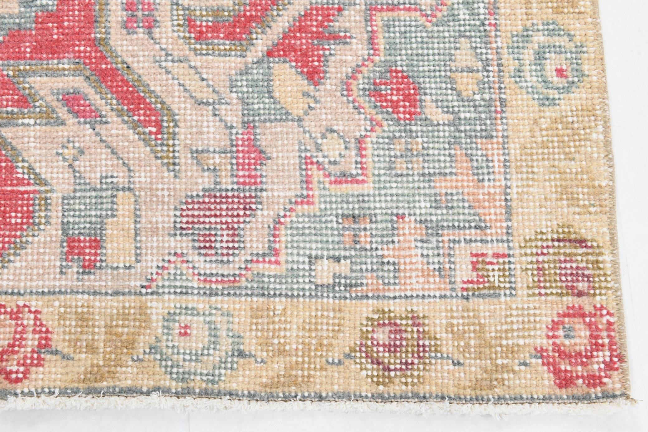 4' x 7' Vintage rug, Abstract Vintage rug, Bedroom Vintage rug, Cotton Vintage rug, Kitchen-Dining Vintage rug, Living Room Vintage rug, Nursery Vintage rug, Office Vintage rug, Red Vintage rug, Retro Vintage rug, Vintage, Wool Vintage rug, Vintage rug