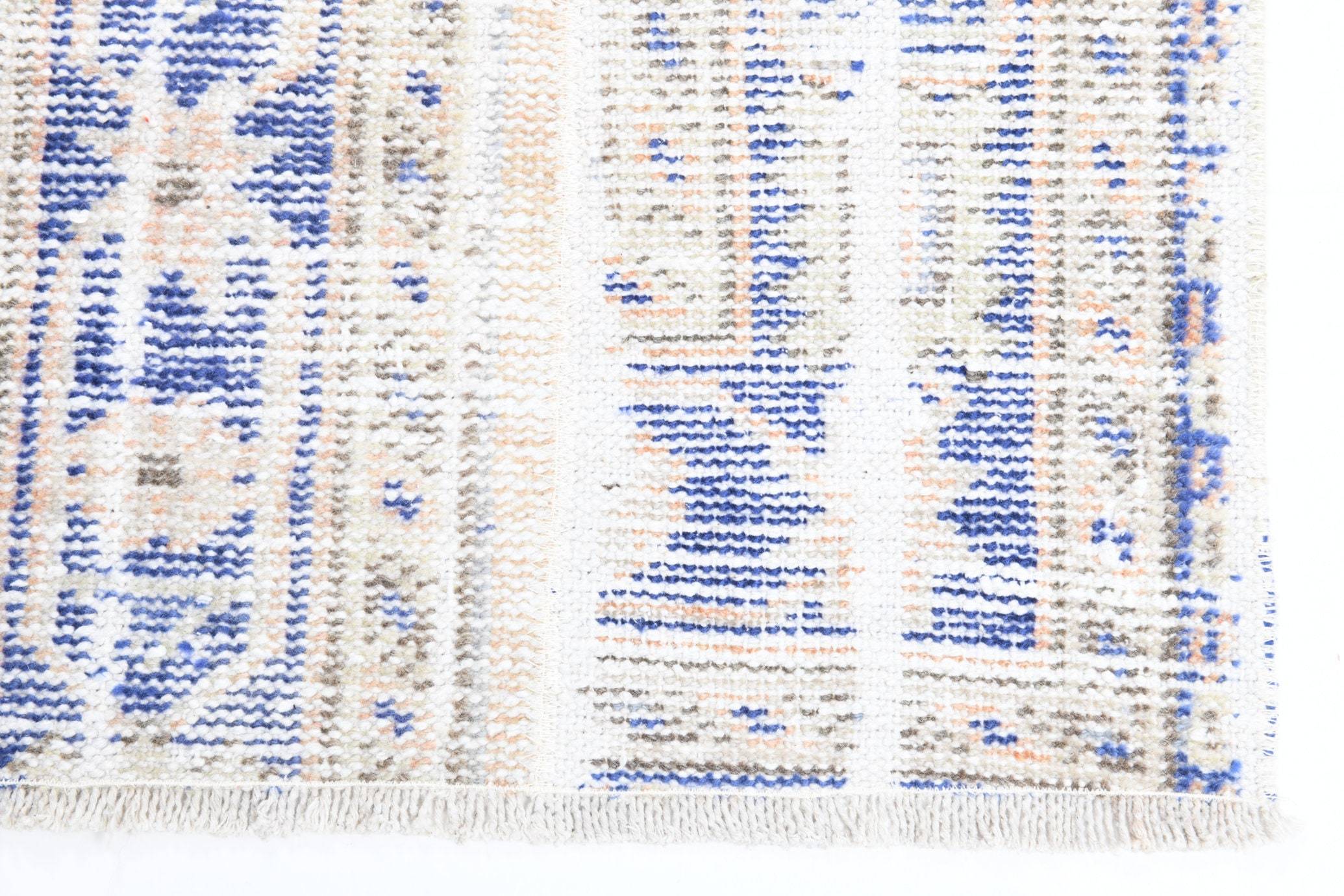 1' x 2' Blue Turkish Vintage Runner Rug  |  RugReform