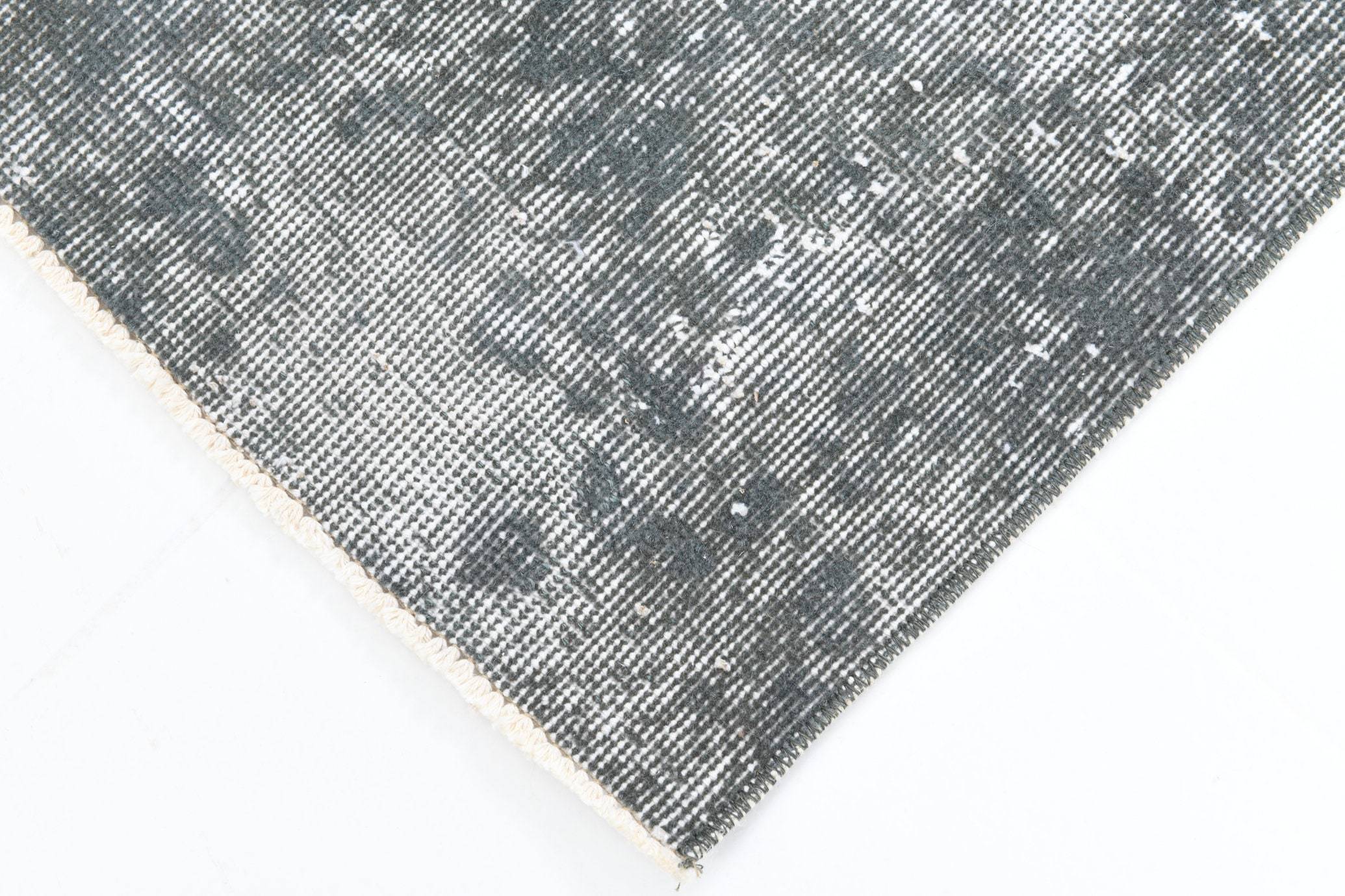 2' x 5' Black-Gray Turkish Vintage Runner Rug  |  RugReform