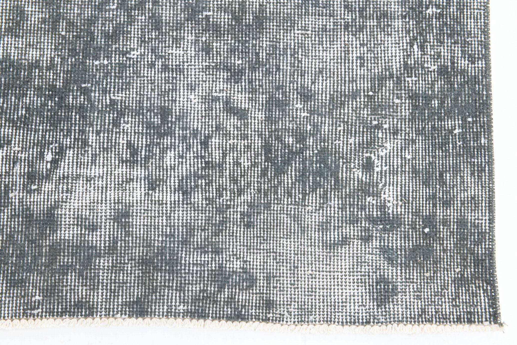 2' x 5' Black-Gray Turkish Vintage Runner Rug  |  RugReform