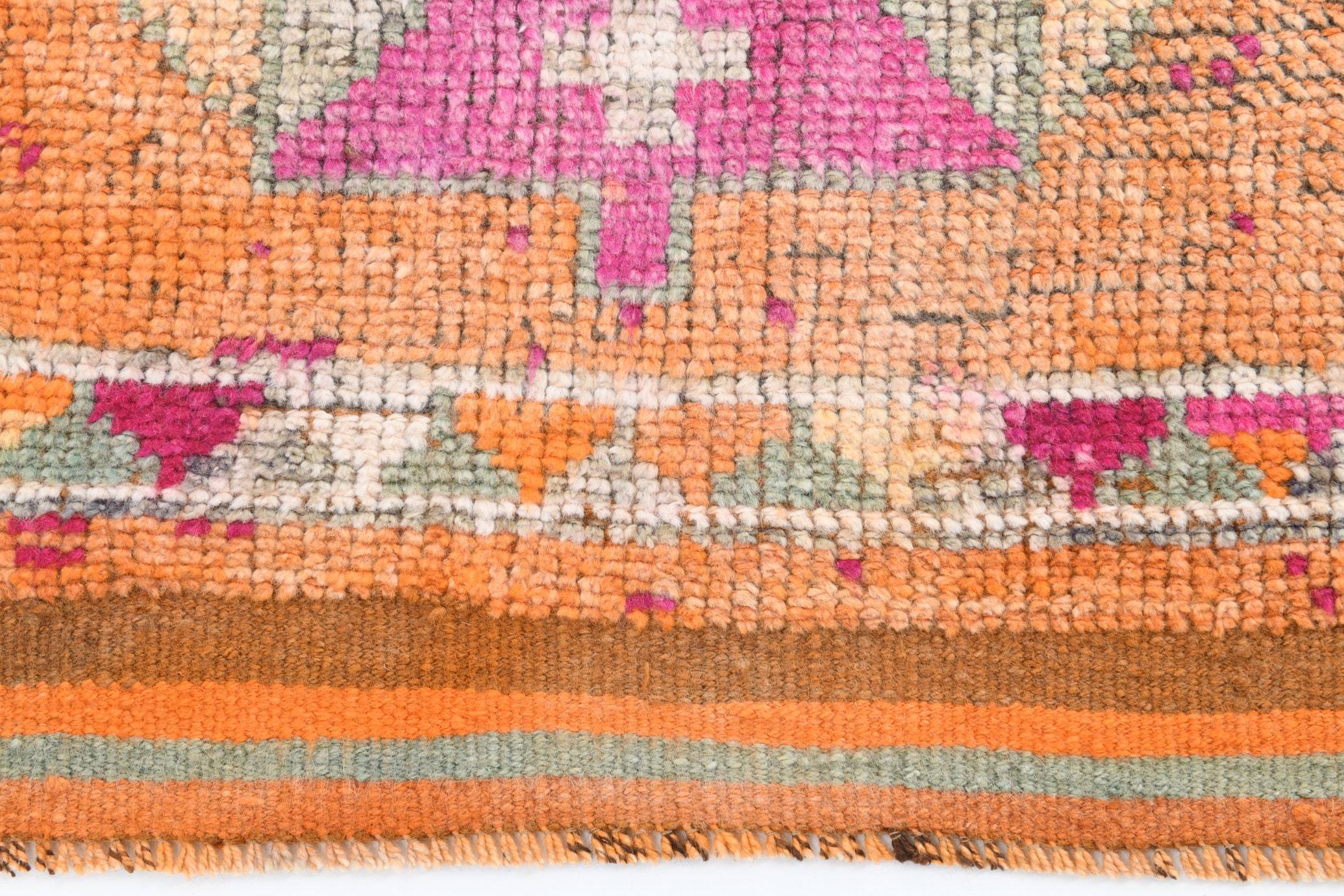 2' x 12' Vintage rug, Cotton Vintage rug, Country-Farmhouse Vintage rug, Entryway-Hallway Vintage rug, Geometric Vintage rug, Kids Vintage rug, Kitchen-Dining Vintage rug, Living Room Vintage rug, Office Vintage rug, Pink Vintage rug, Vintage Herki, Wool Vintage rug, Vintage rug