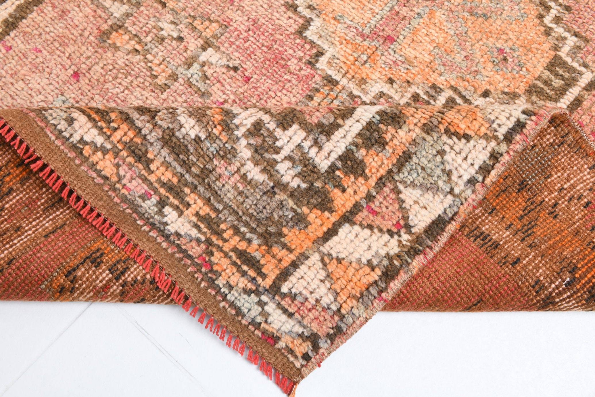3' x 13' Tan-Ivory Turkish Vintage Herki Rug  |  RugReform