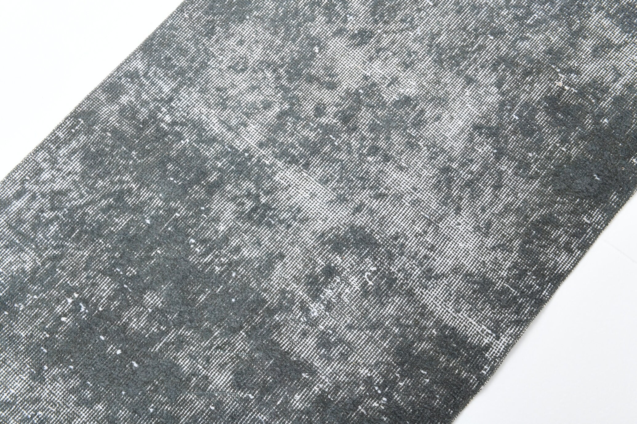 2' x 5' Black-Gray Turkish Vintage Runner Rug  |  RugReform