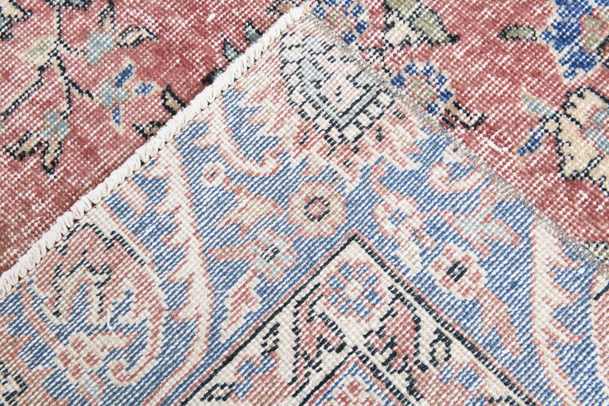 6' x 11' Vintage rug, Blue Vintage rug, Cotton Vintage rug, Dorm Vintage rug, Kids Vintage rug, Kitchen-Dining Vintage rug, Living Room Vintage rug, Office Vintage rug, Persian Vintage rug, Retro Vintage rug, Vintage, Wool Vintage rug, Vintage rug