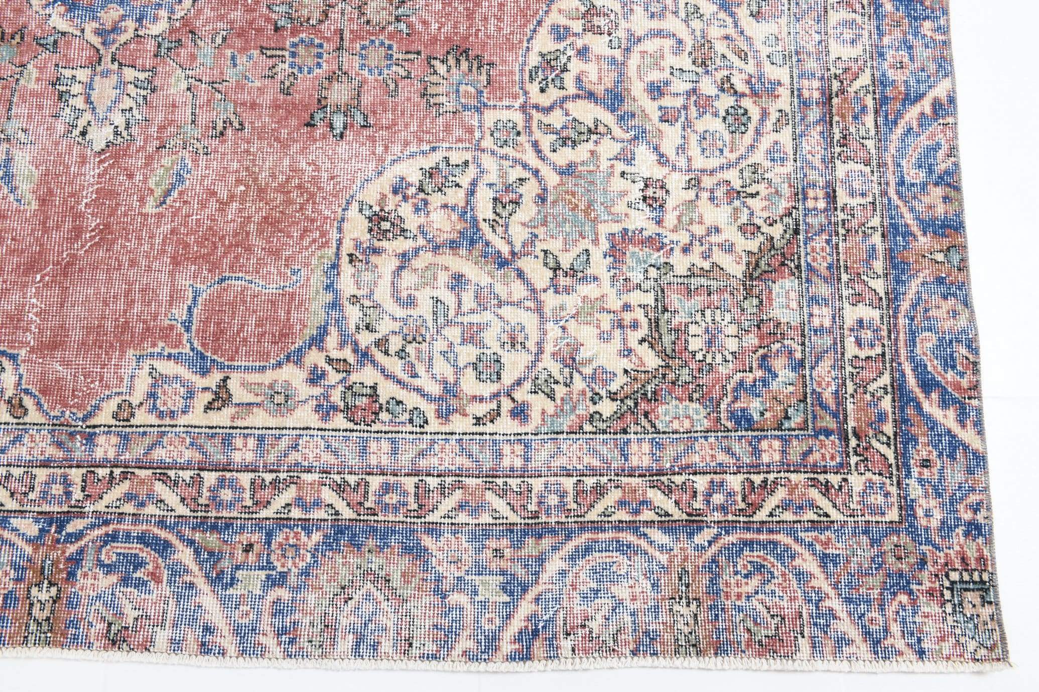 6' x 11' Vintage rug, Blue Vintage rug, Cotton Vintage rug, Dorm Vintage rug, Kids Vintage rug, Kitchen-Dining Vintage rug, Living Room Vintage rug, Office Vintage rug, Persian Vintage rug, Retro Vintage rug, Vintage, Wool Vintage rug, Vintage rug