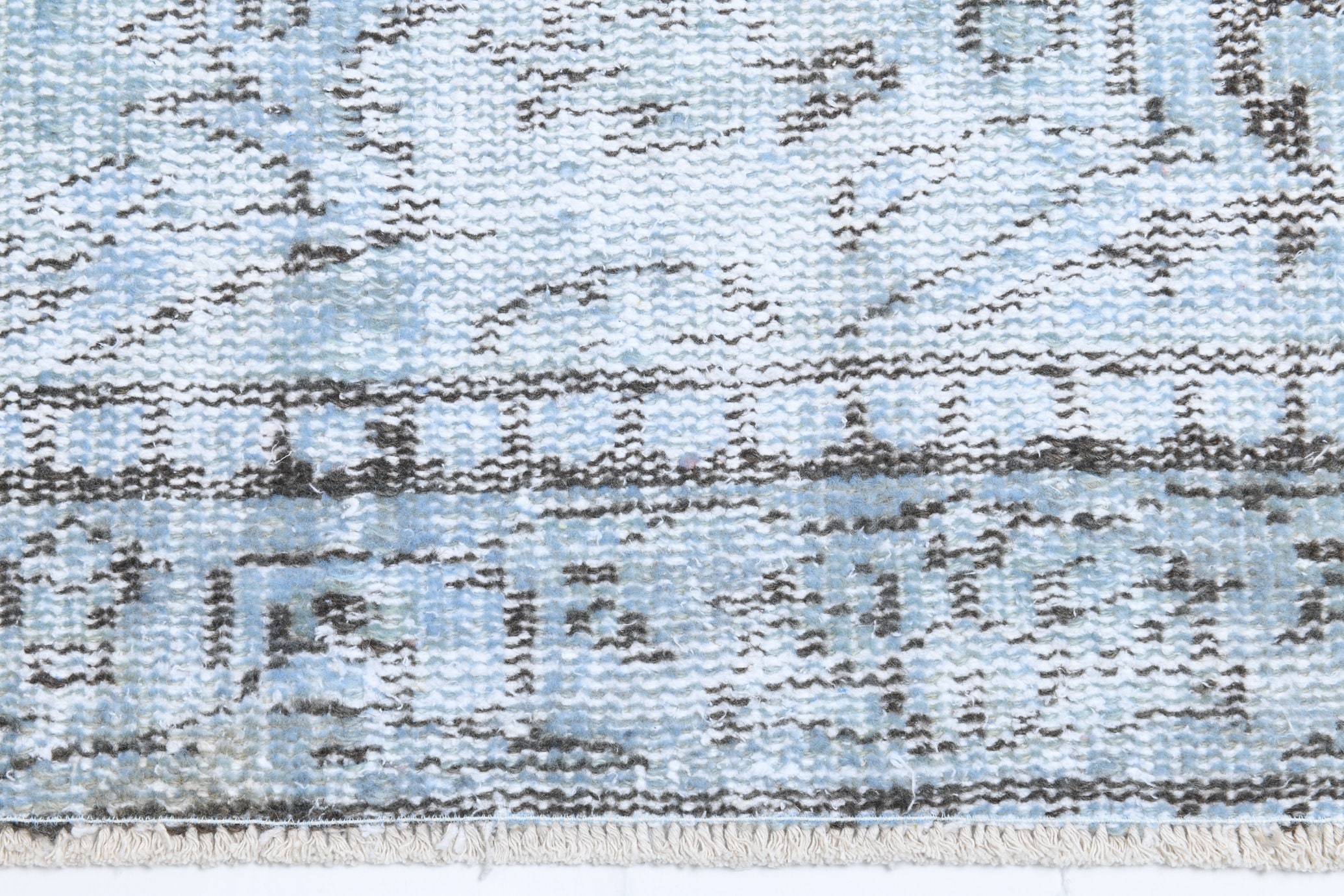 2' x 8' Blue Turkish Vintage Runner Rug  |  RugReform