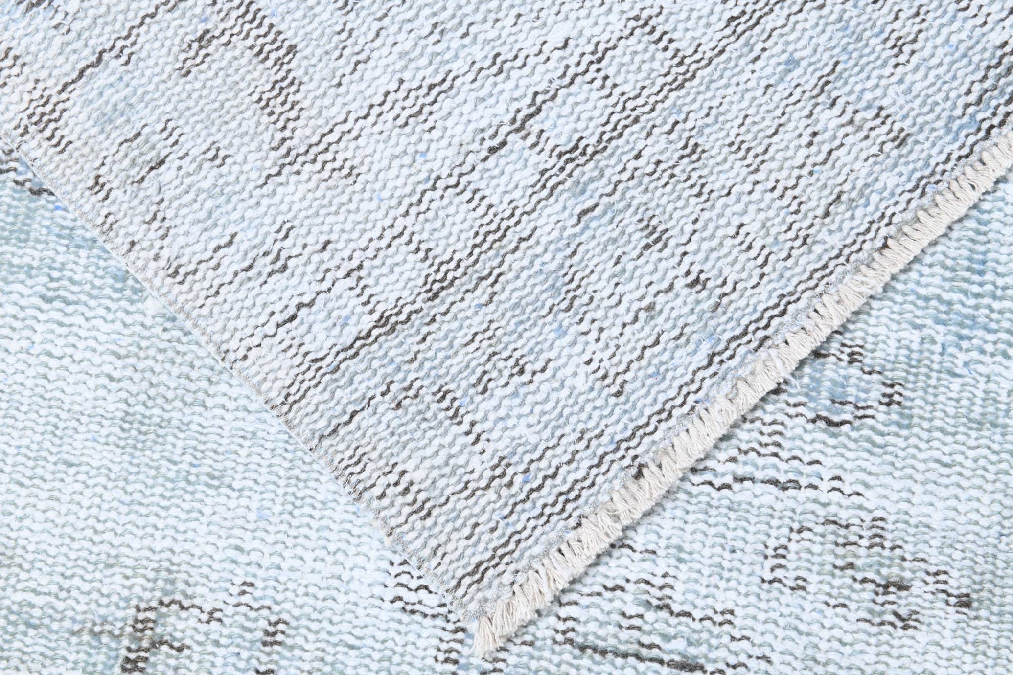 2' x 8' Blue Turkish Vintage Runner Rug  |  RugReform
