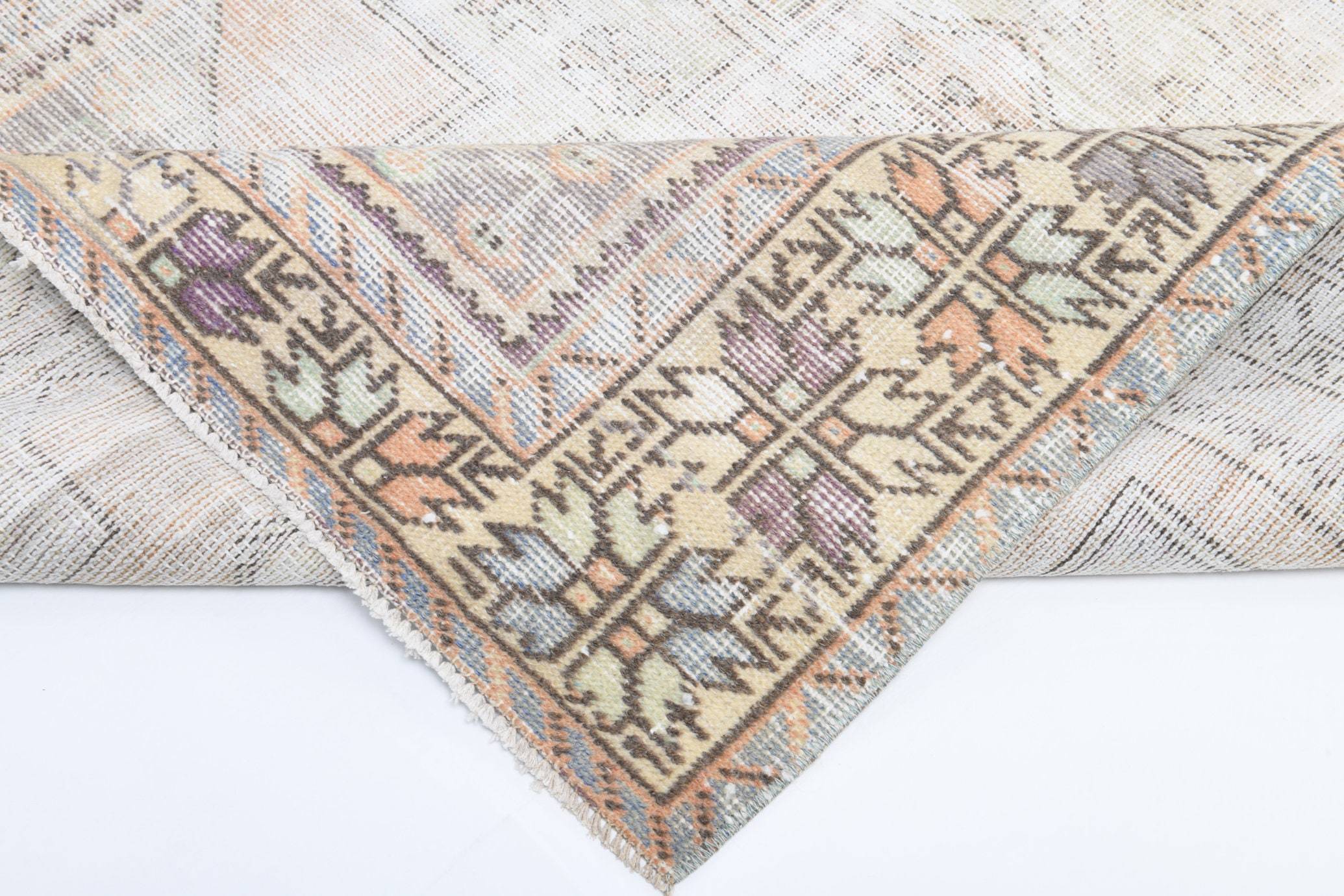 4' x 7' Multi Color Turkish Vintage Rug  |  RugReform