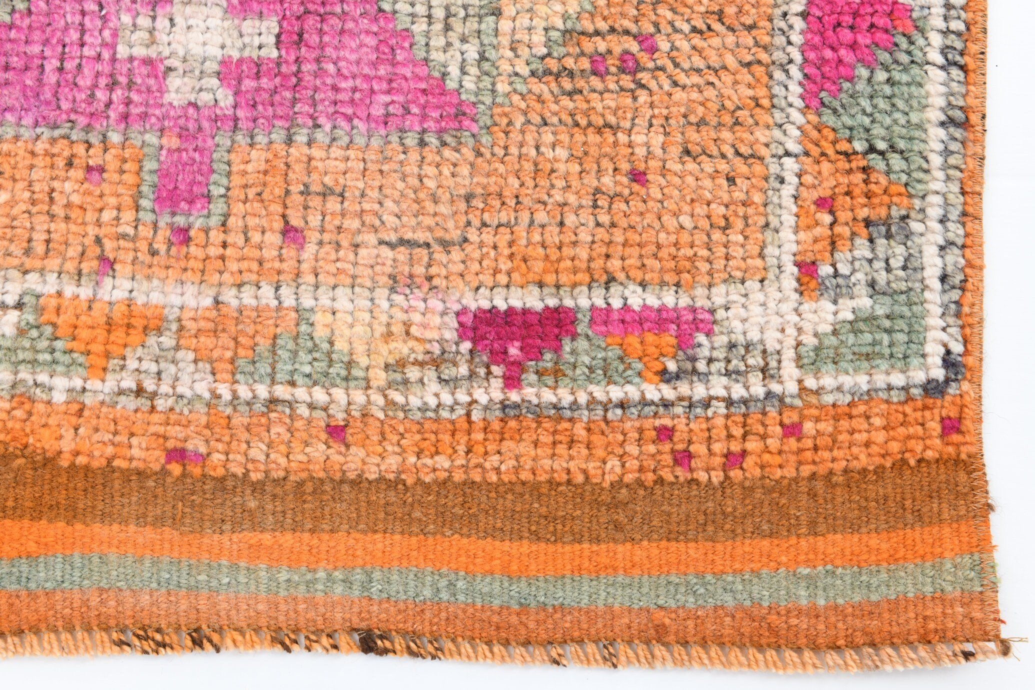 2' x 12' Vintage rug, Cotton Vintage rug, Country-Farmhouse Vintage rug, Entryway-Hallway Vintage rug, Geometric Vintage rug, Kids Vintage rug, Kitchen-Dining Vintage rug, Living Room Vintage rug, Office Vintage rug, Pink Vintage rug, Vintage Herki, Wool Vintage rug, Vintage rug