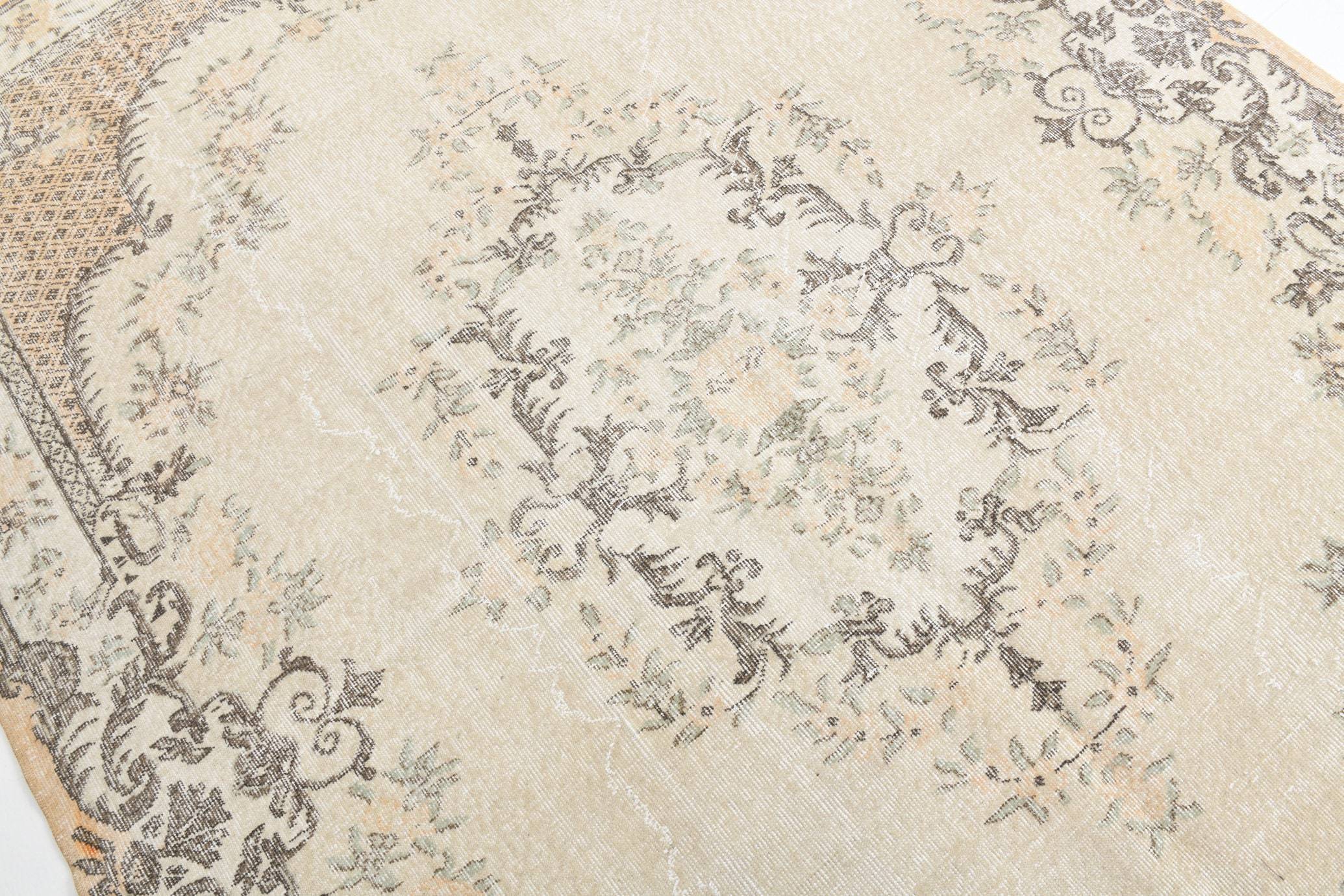 6' x 10' Brown Turkish Vintage Rug  |  RugReform
