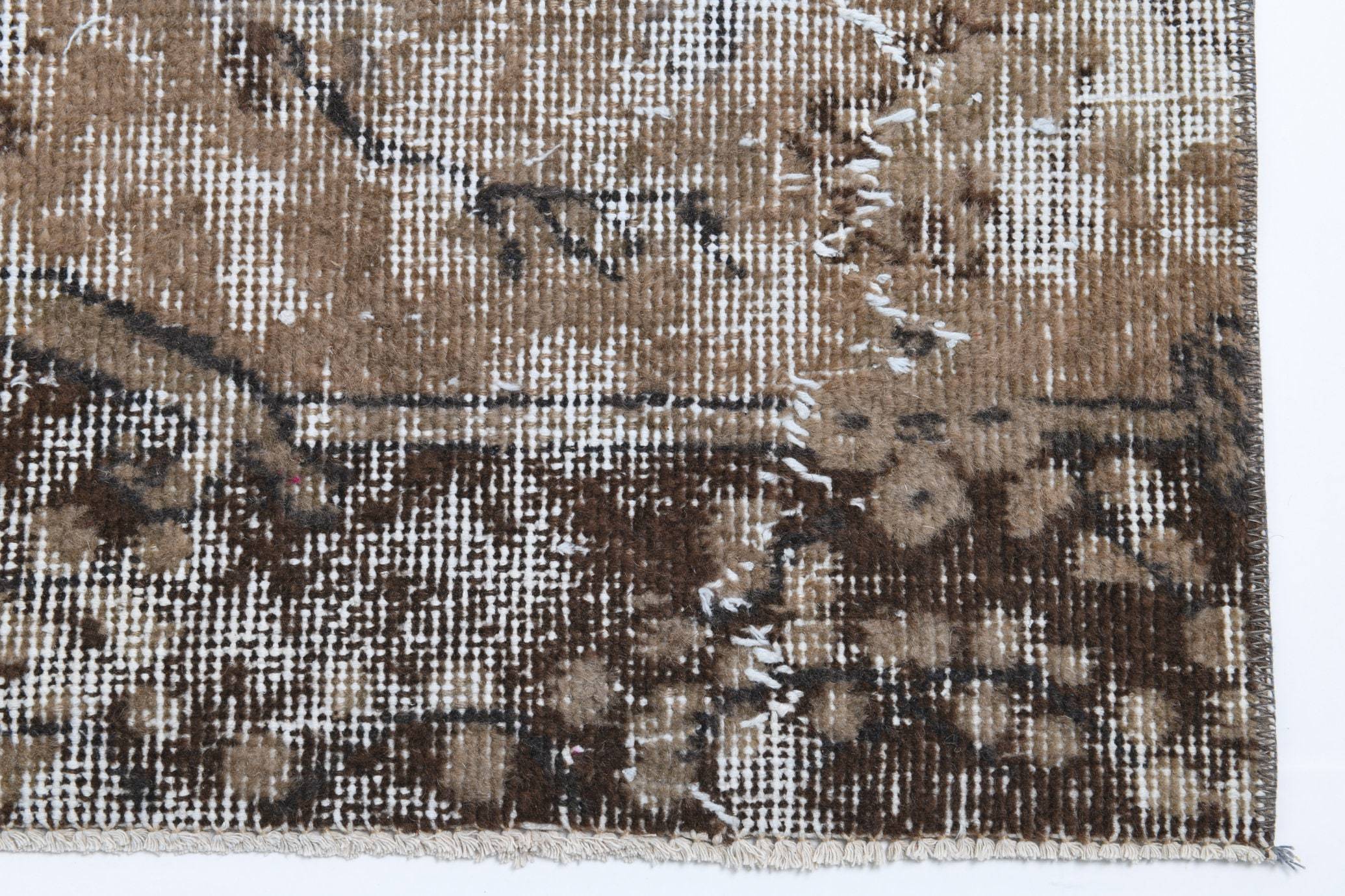 2' x 9' Brown Turkish Vintage Runner Rug  |  RugReform