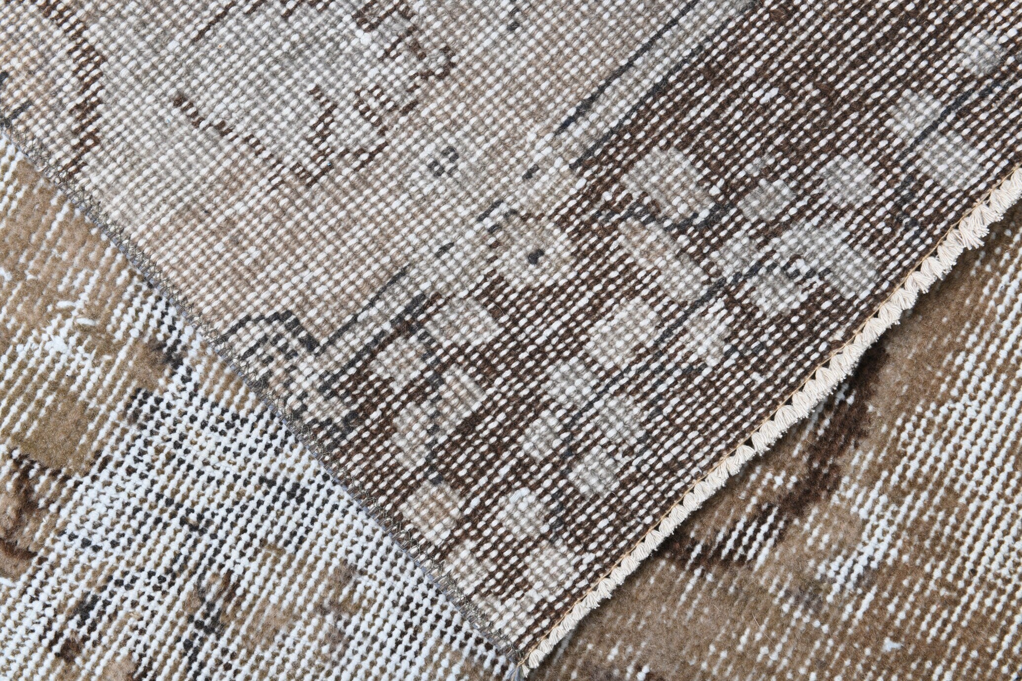 2' x 9' Brown Turkish Vintage Runner Rug  |  RugReform