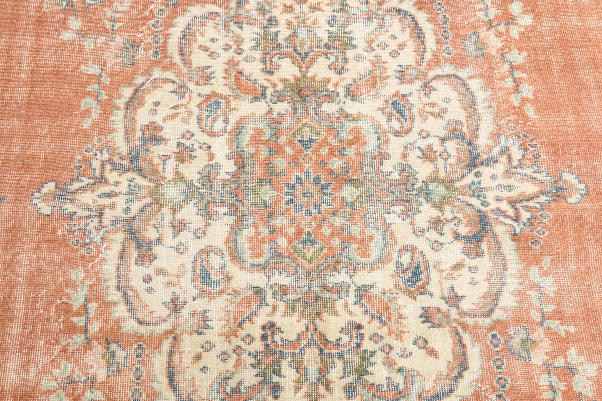 7' x 10' Red Turkish Vintage Rug  |  RugReform