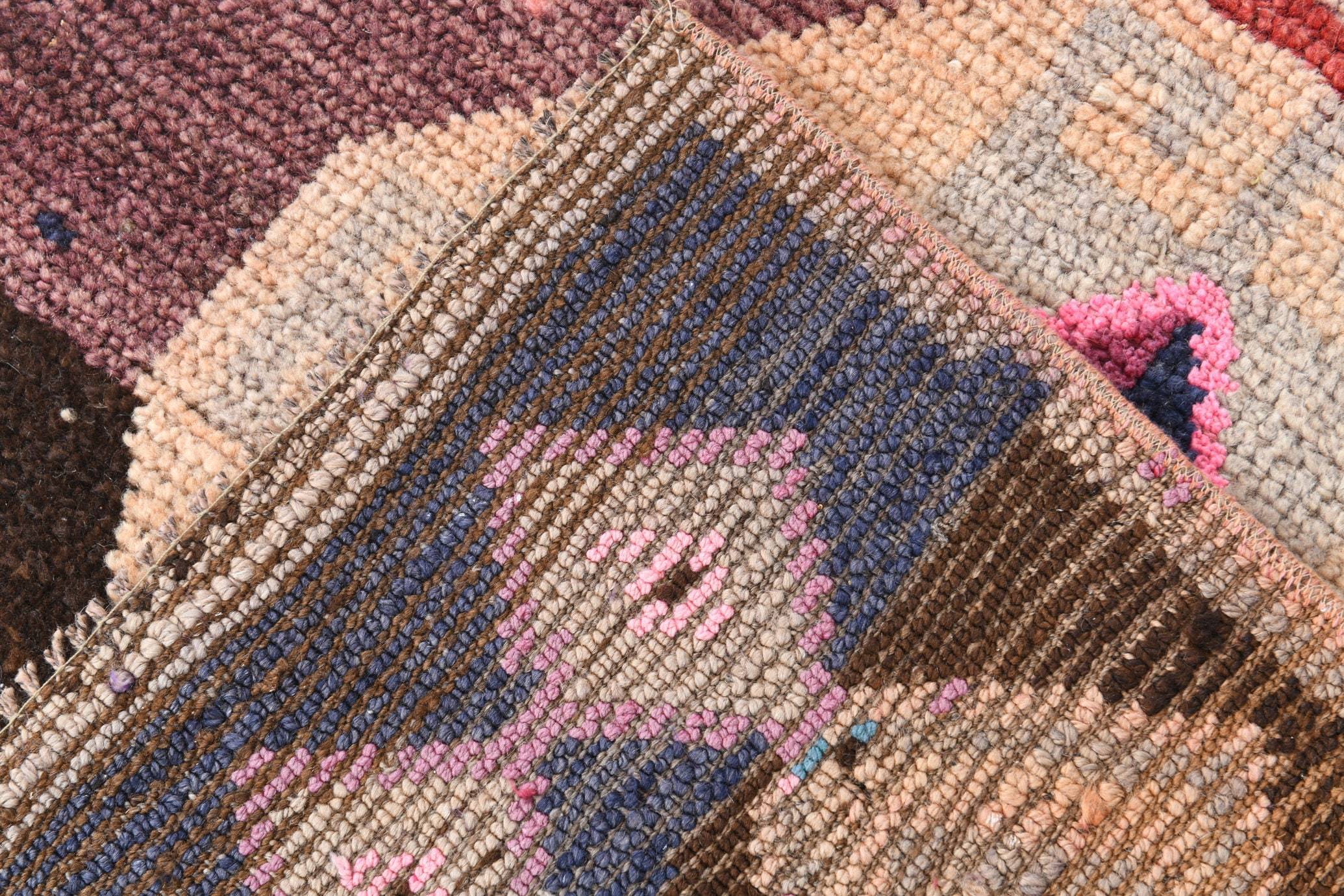 2' x 8' Vintage rug, Bedroom Vintage rug, Cotton Vintage rug, Country-Farmhouse Vintage rug, Dorm Vintage rug, Entryway-Hallway Vintage rug, Geometric Vintage rug, Kitchen-Dining Vintage rug, Office Vintage rug, Red Vintage rug, Vintage Herki, Wool Vintage rug, Vintage rug