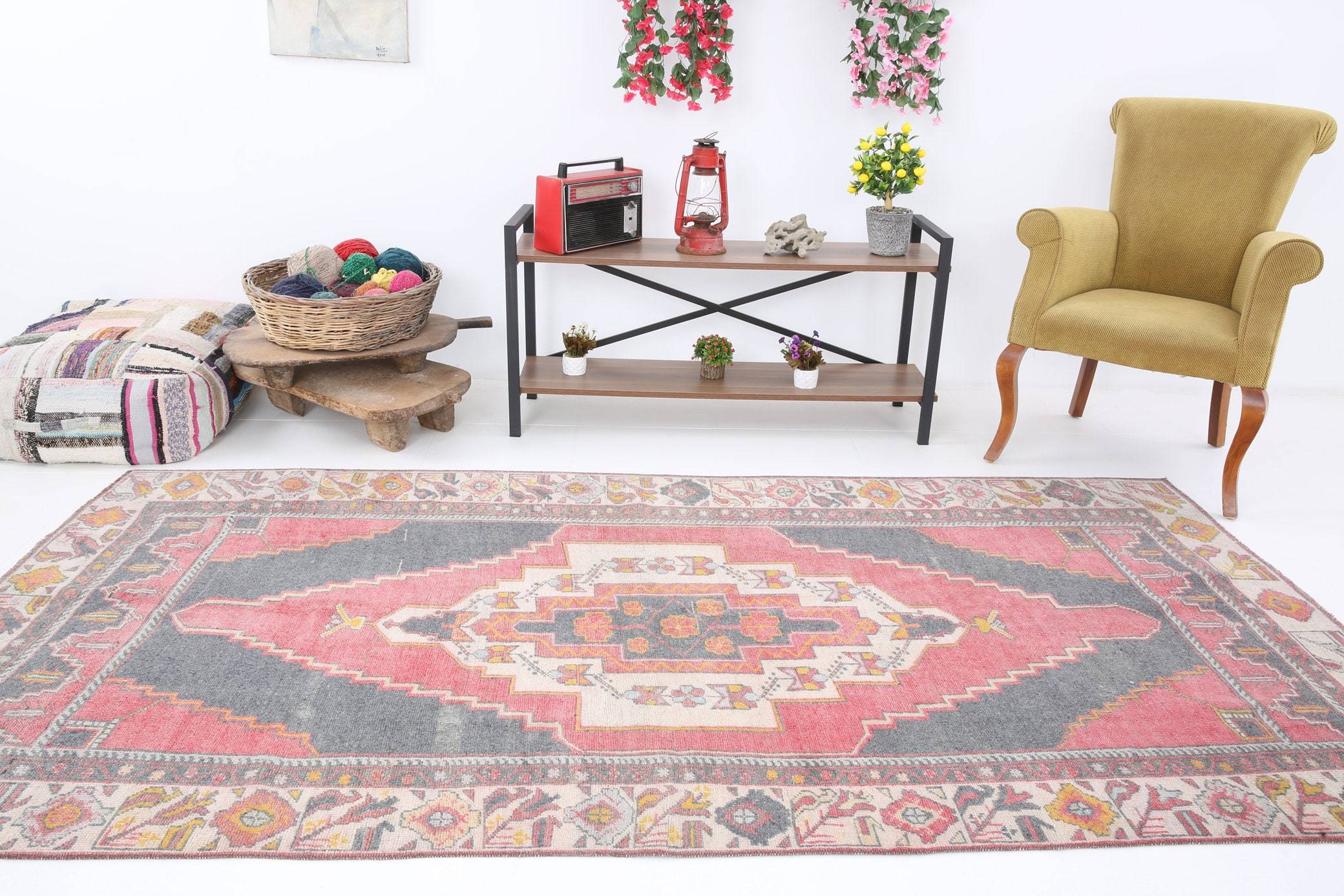 4' x 9' Multi Color Turkish Vintage Rug  |  RugReform
