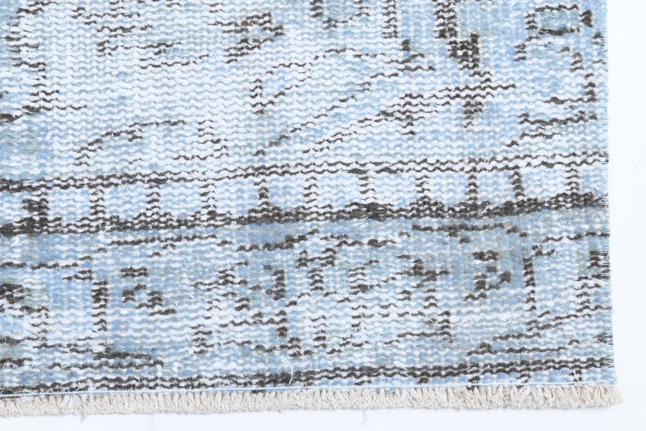 2' x 8' Blue Turkish Vintage Runner Rug  |  RugReform