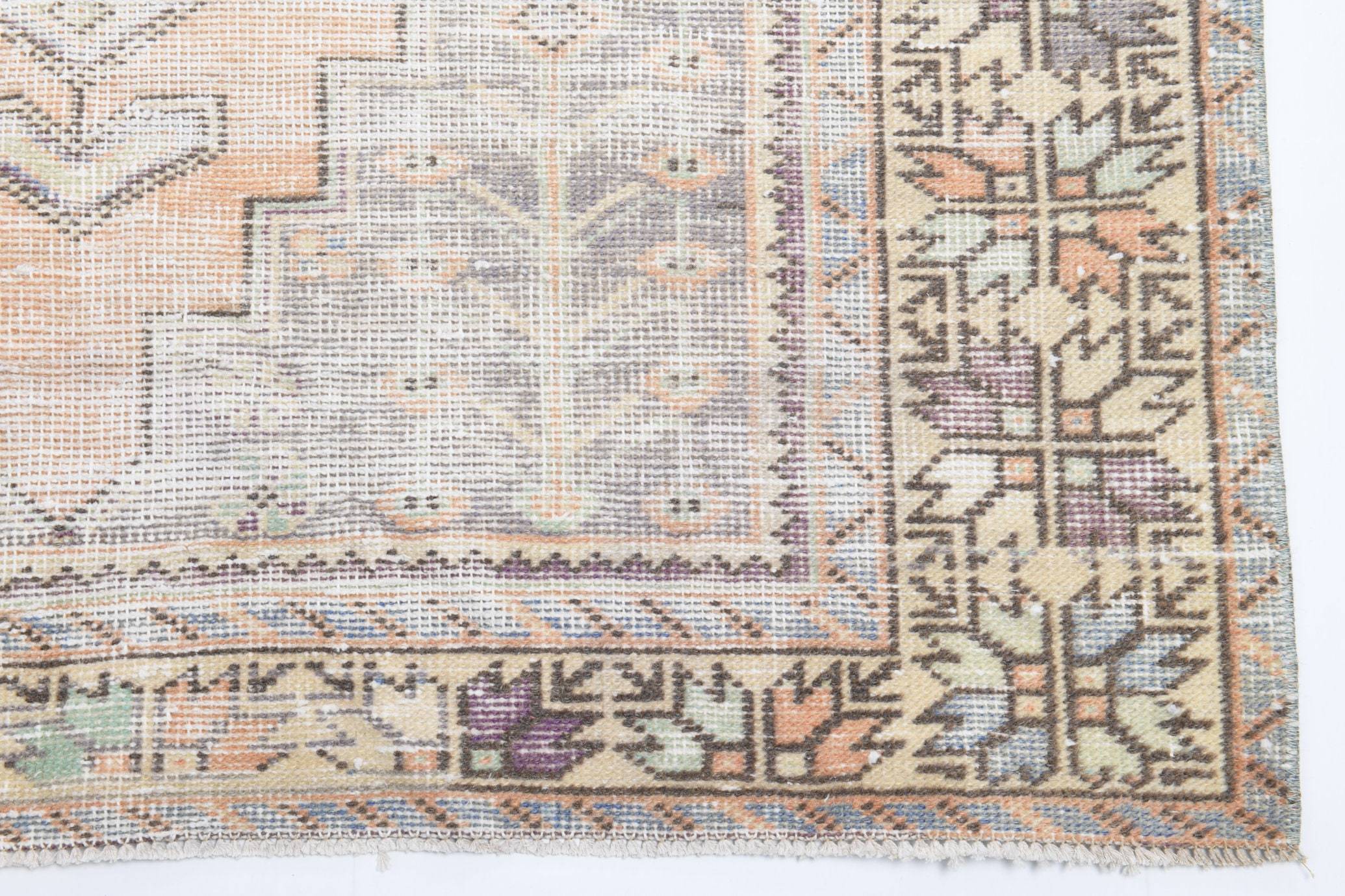 4' x 7' Multi Color Turkish Vintage Rug  |  RugReform