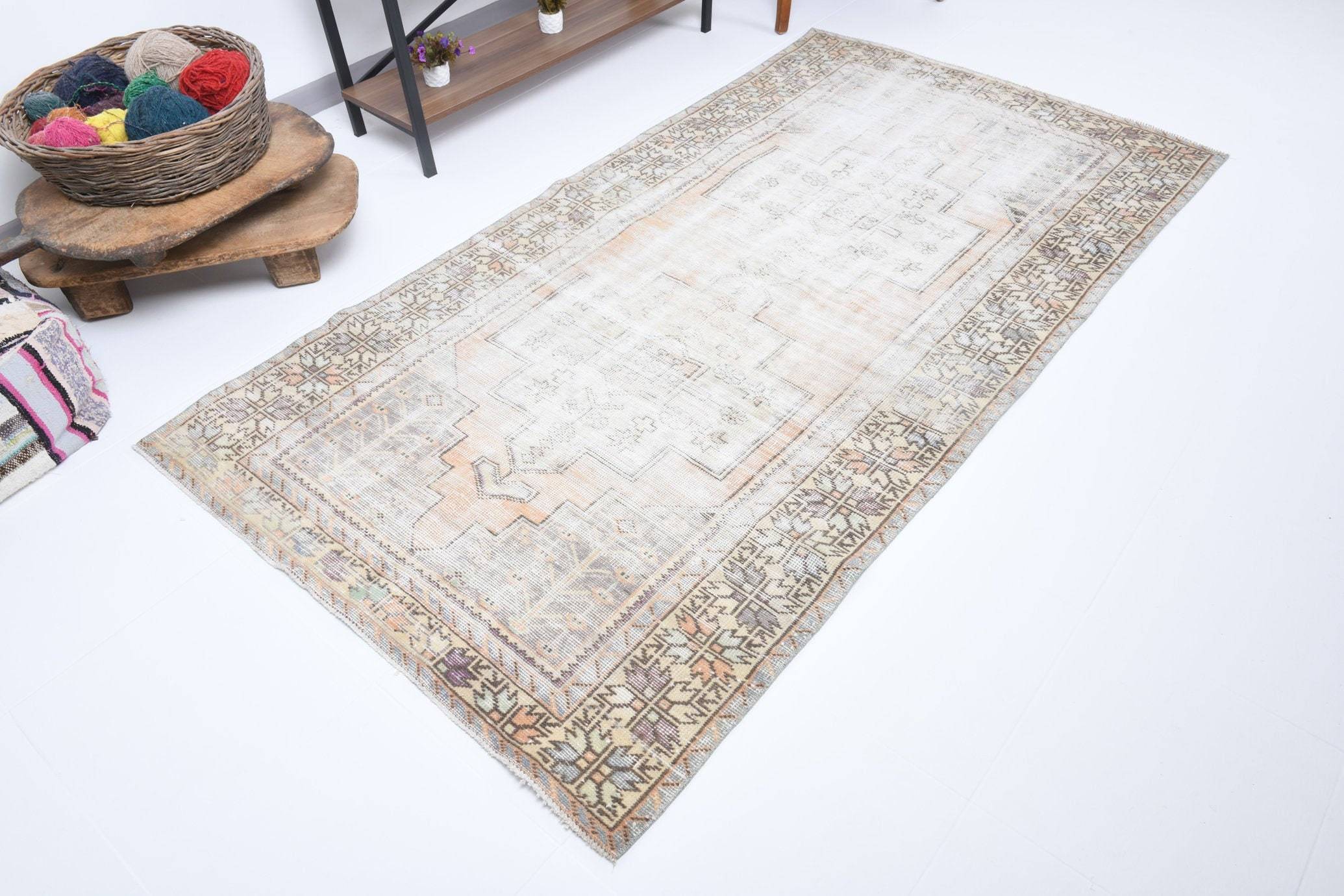 4' x 7' Multi Color Turkish Vintage Rug  |  RugReform