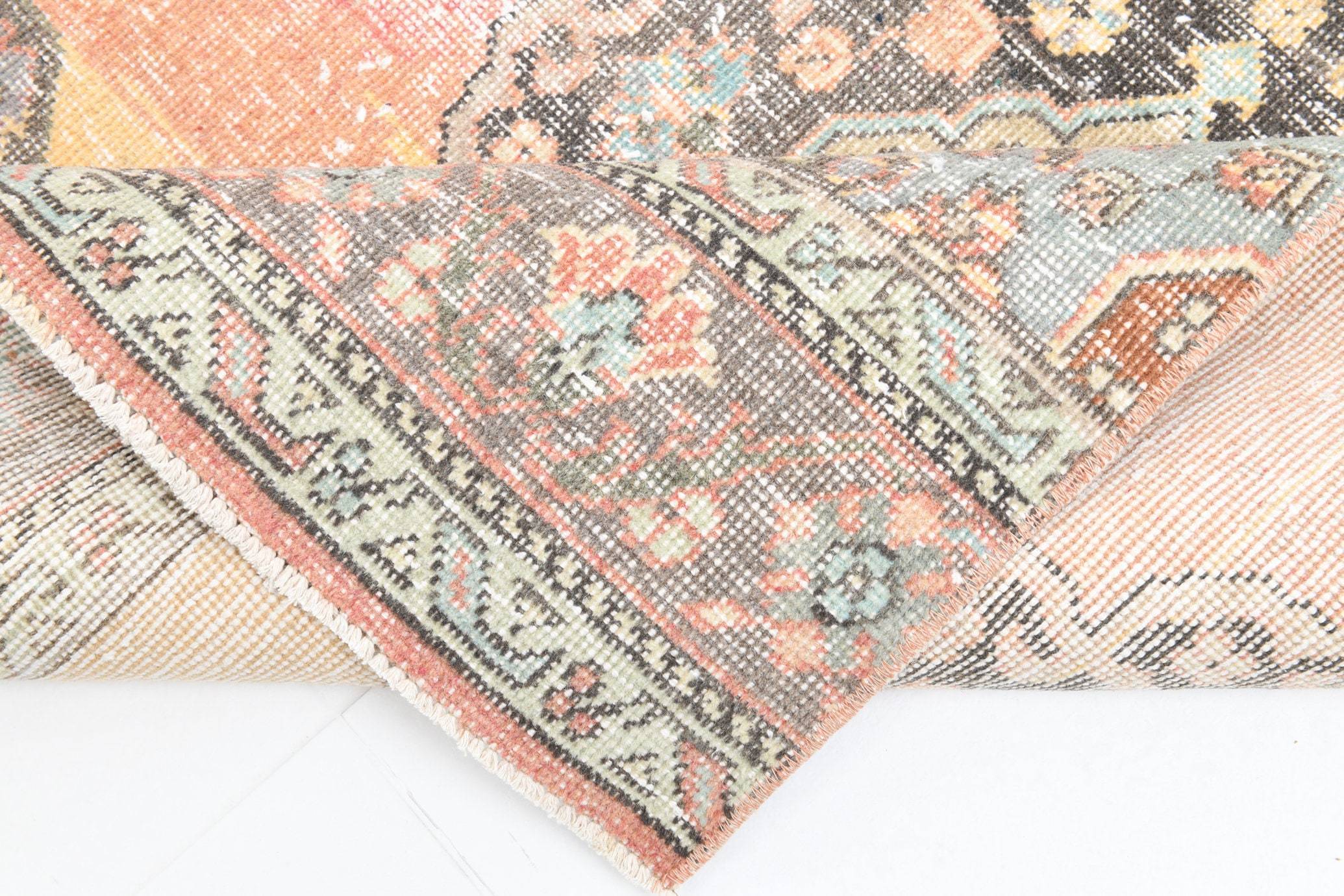 2' x 13' Tan-Ivory Turkish Vintage Runner Rug  |  RugReform