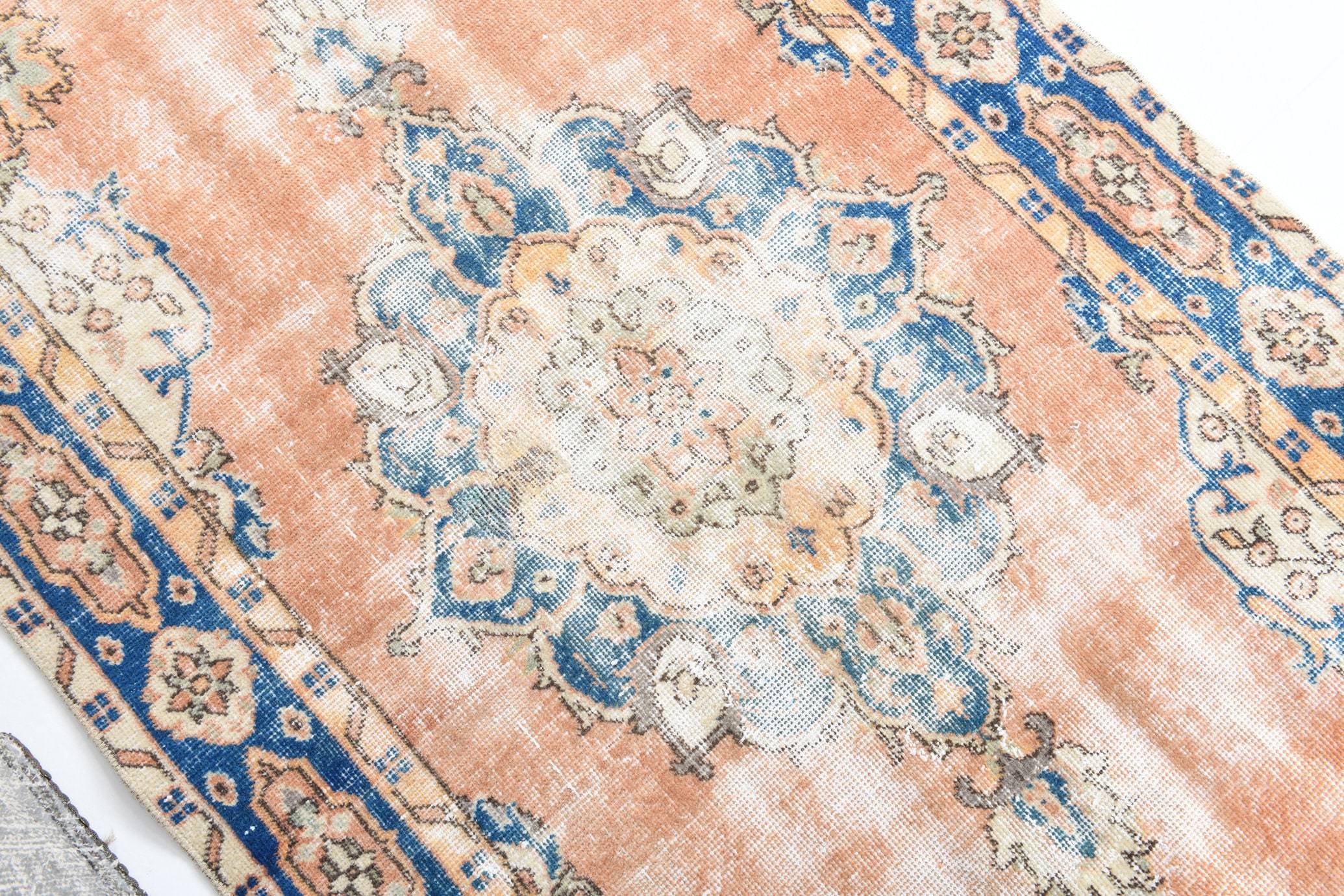 3' x 5' Blue Turkish Vintage Rug  |  RugReform