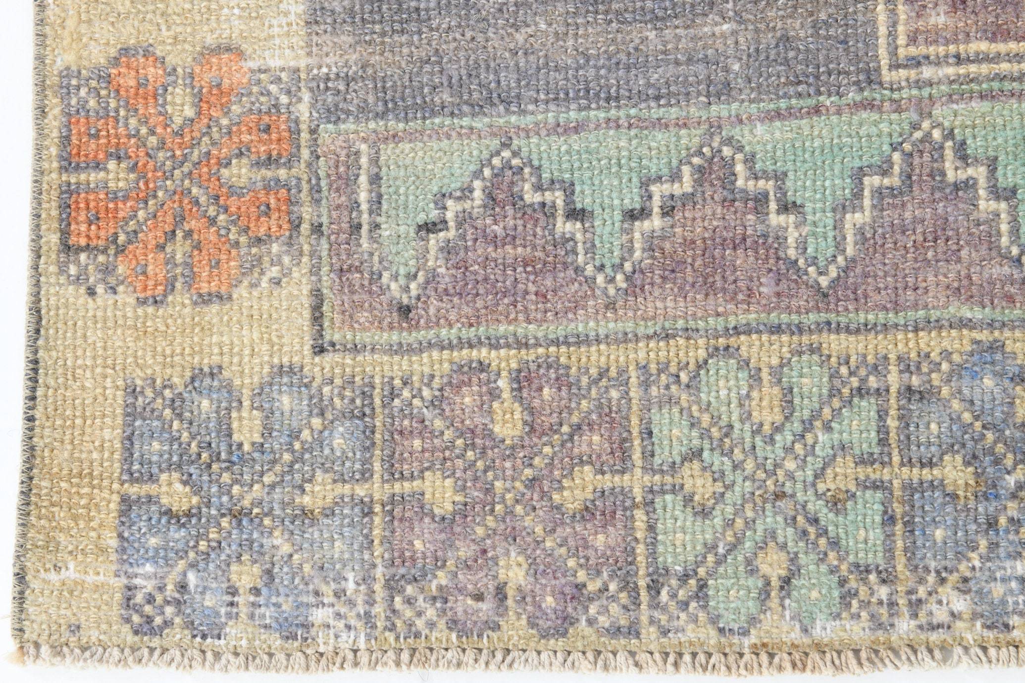 2' x 8' Blue Turkish Vintage Runner Rug  |  RugReform