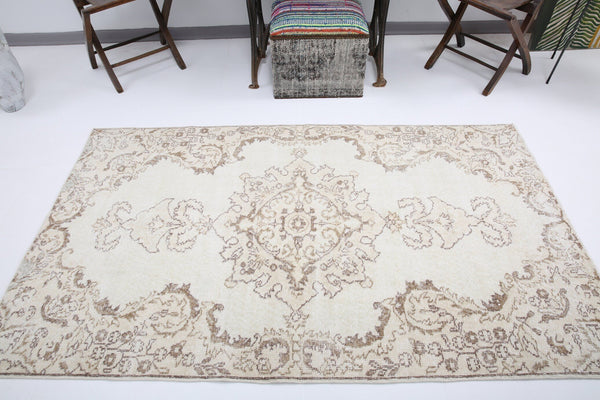 3' x 6' Tan-Ivory Turkish Vintage Rug  |  RugReform