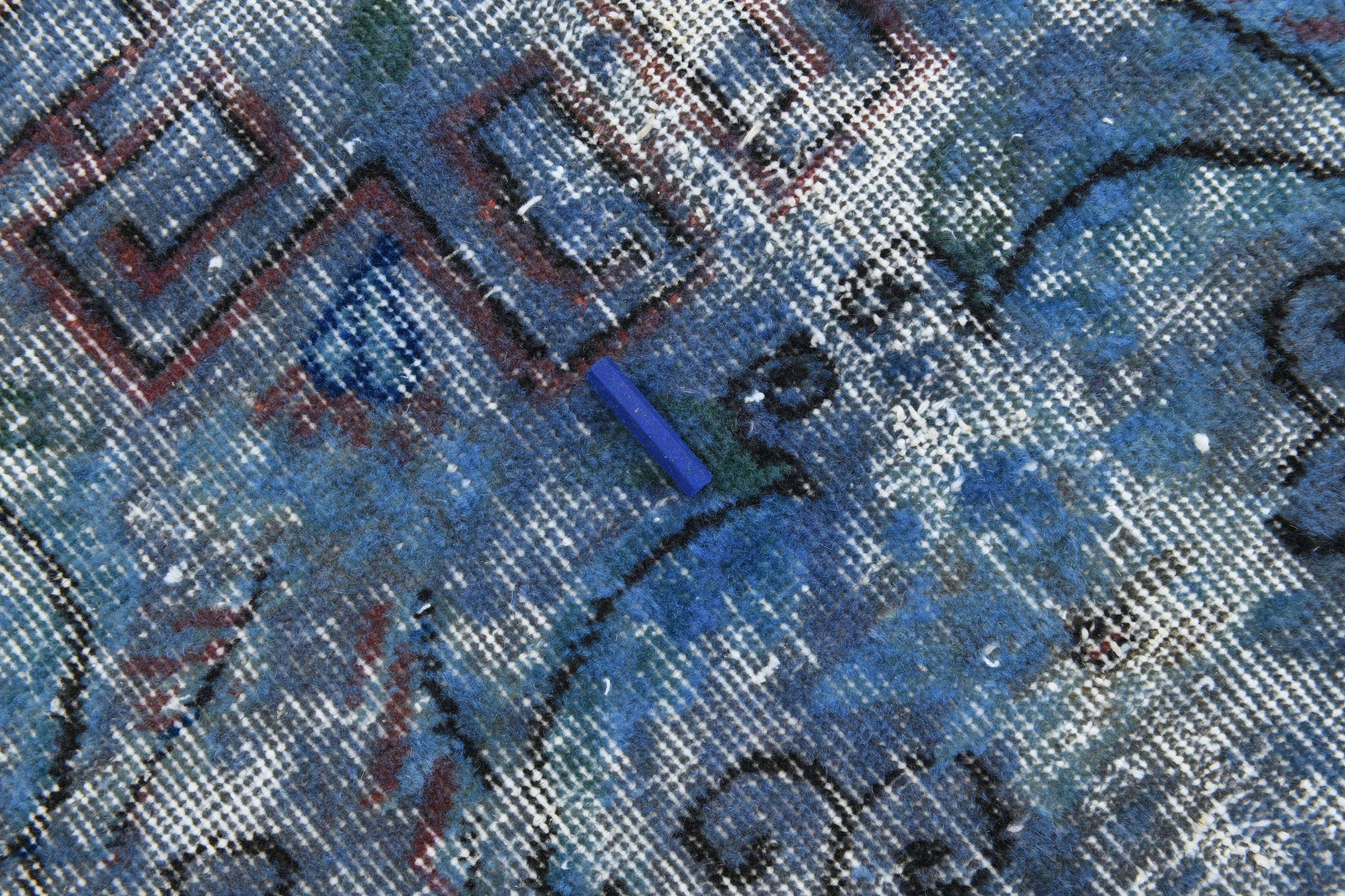 7' x 10' Blue Turkish Vintage Rug  |  RugReform