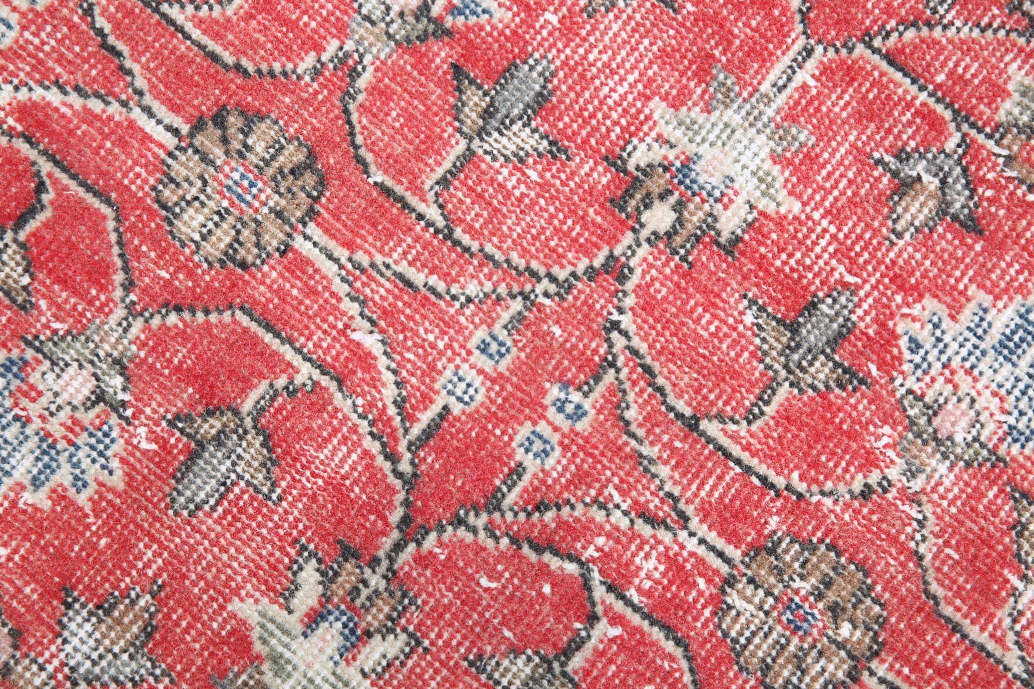 2' x 8' Red Turkish Vintage Runner Rug  |  RugReform