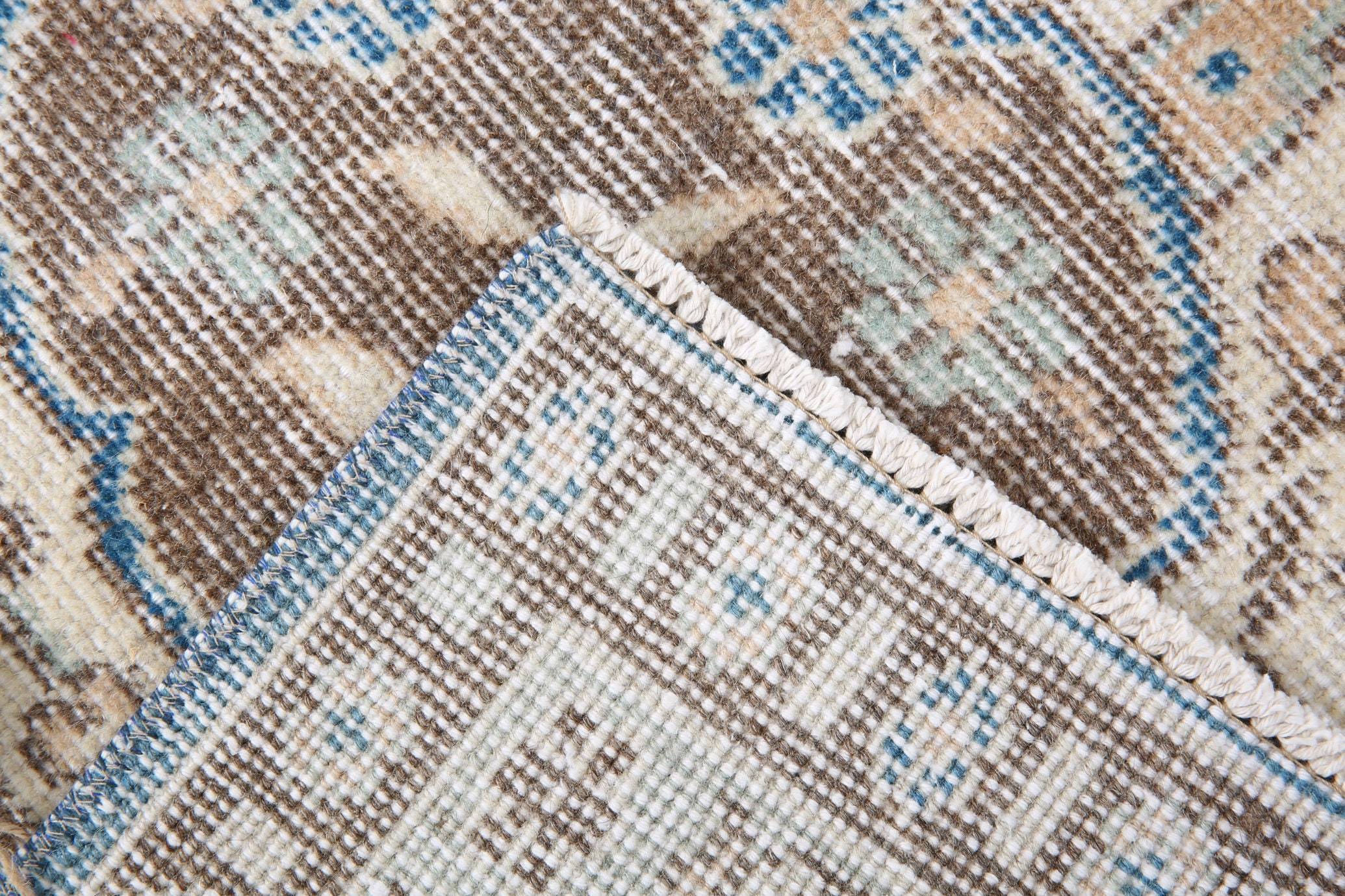 2' x 10' Blue Turkish Vintage Runner Rug  |  RugReform