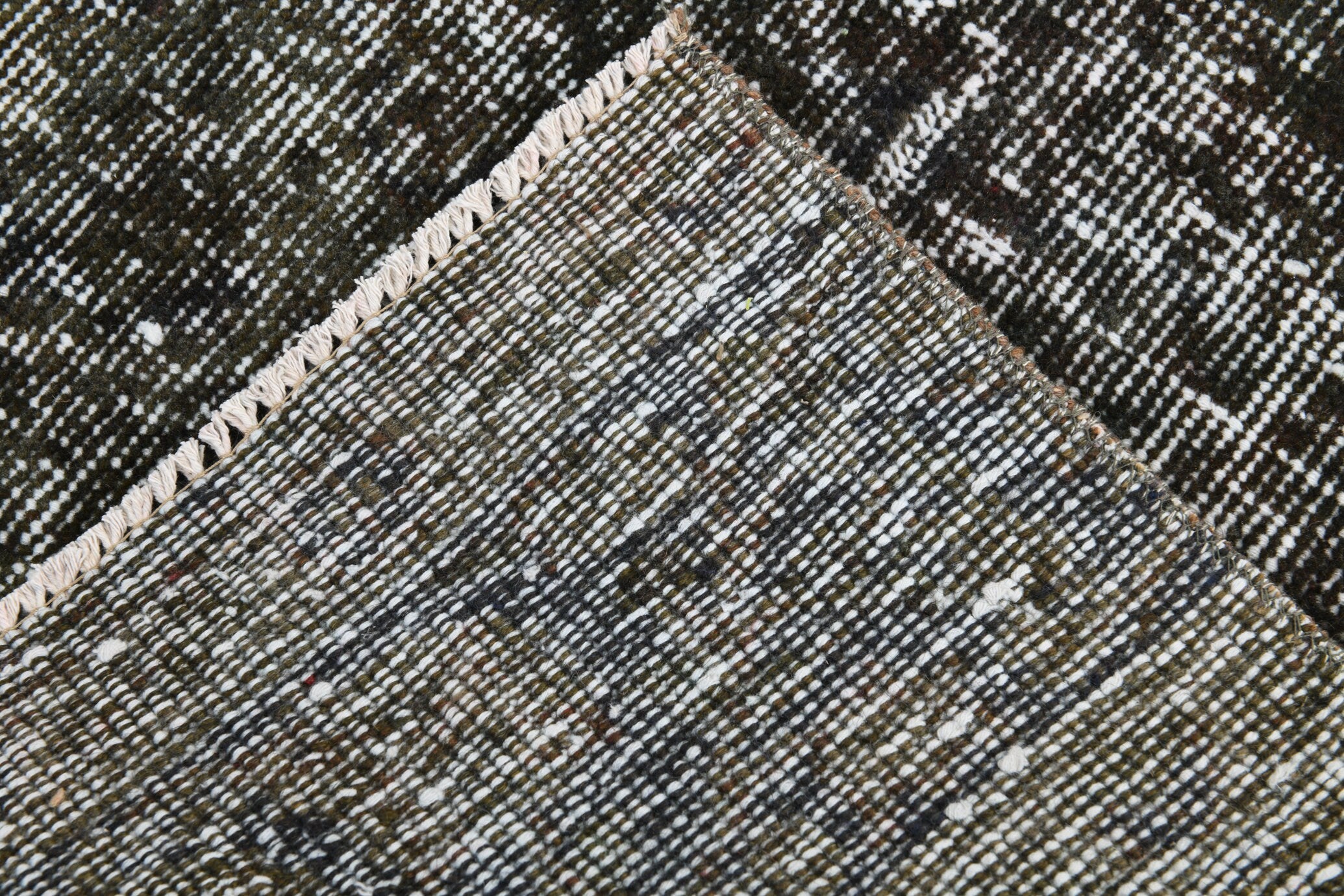 2' x 10' Black-Gray Turkish Vintage Runner Rug  |  RugReform