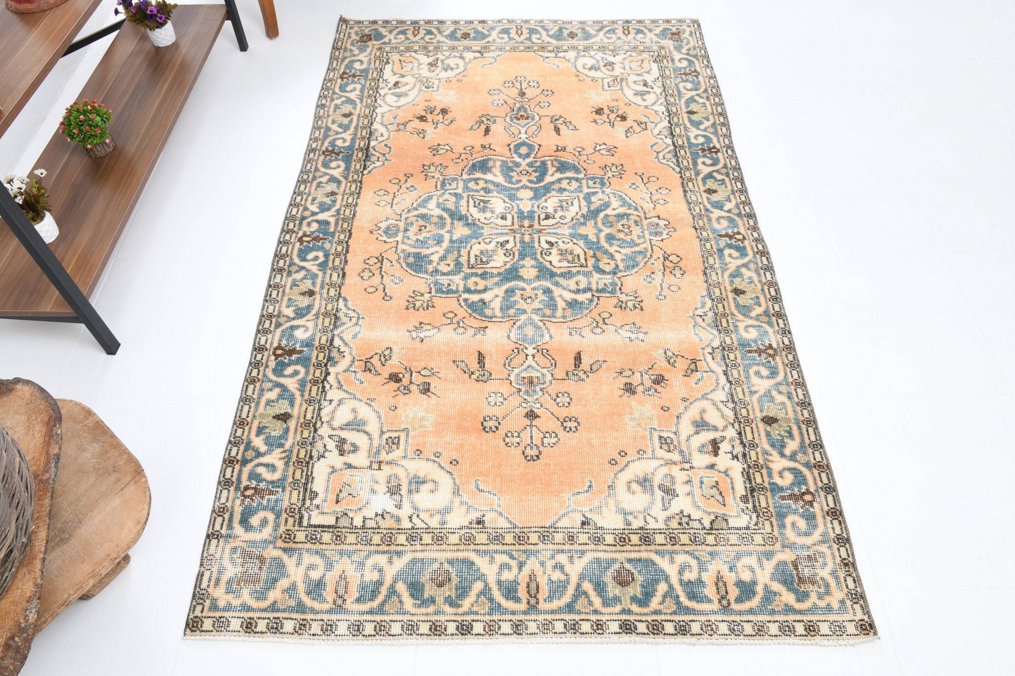 3' x 6' Tan-Ivory Turkish Vintage Rug  |  RugReform