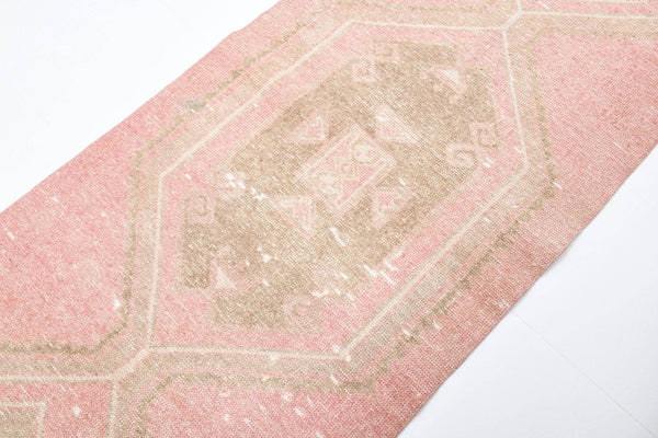 2' x 13' Pink Turkish Vintage Runner Rug  |  RugReform