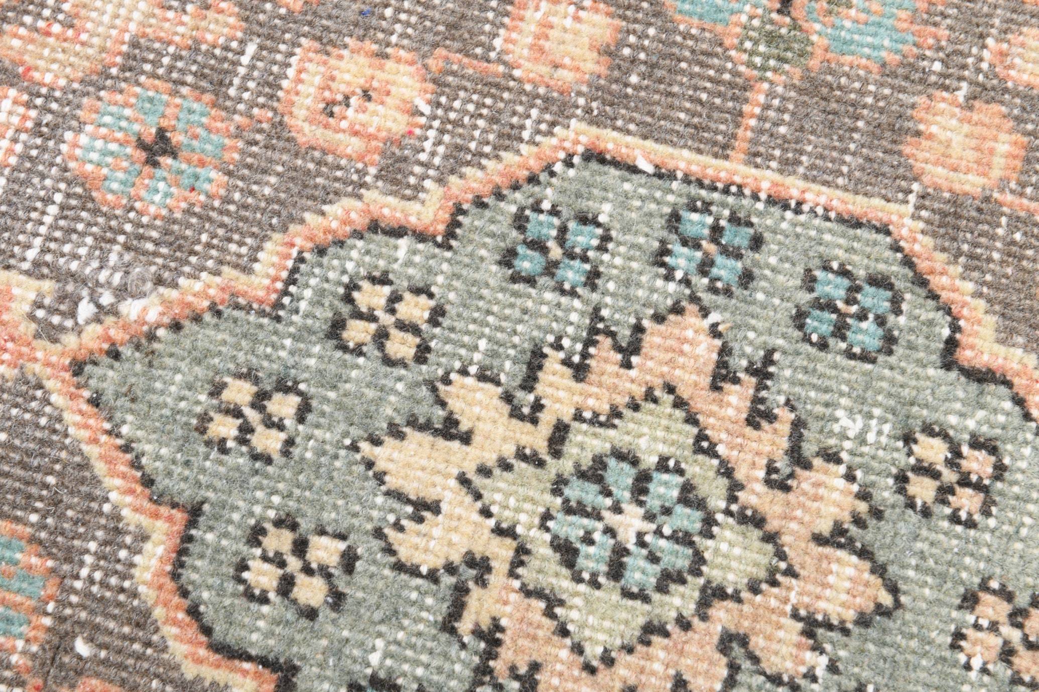 2' x 13' Tan-Ivory Turkish Vintage Runner Rug  |  RugReform