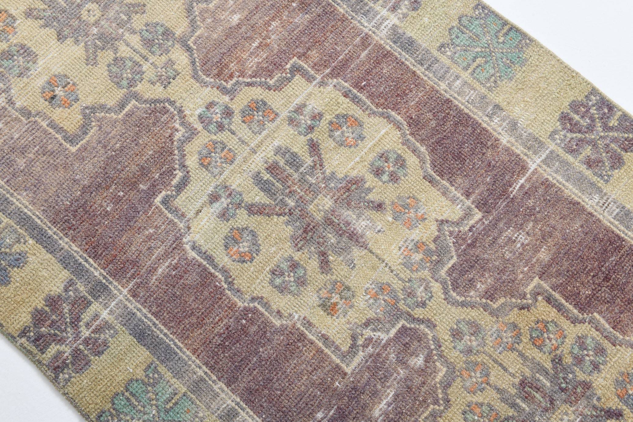 2' x 8' Blue Turkish Vintage Runner Rug  |  RugReform