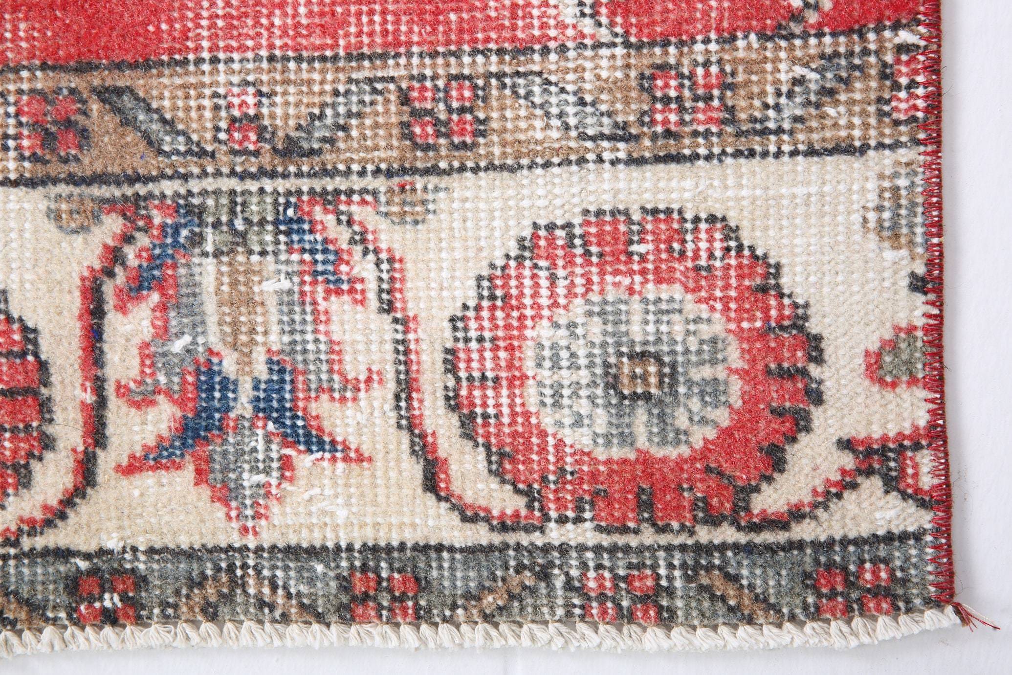 2' x 8' Red Turkish Vintage Runner Rug  |  RugReform
