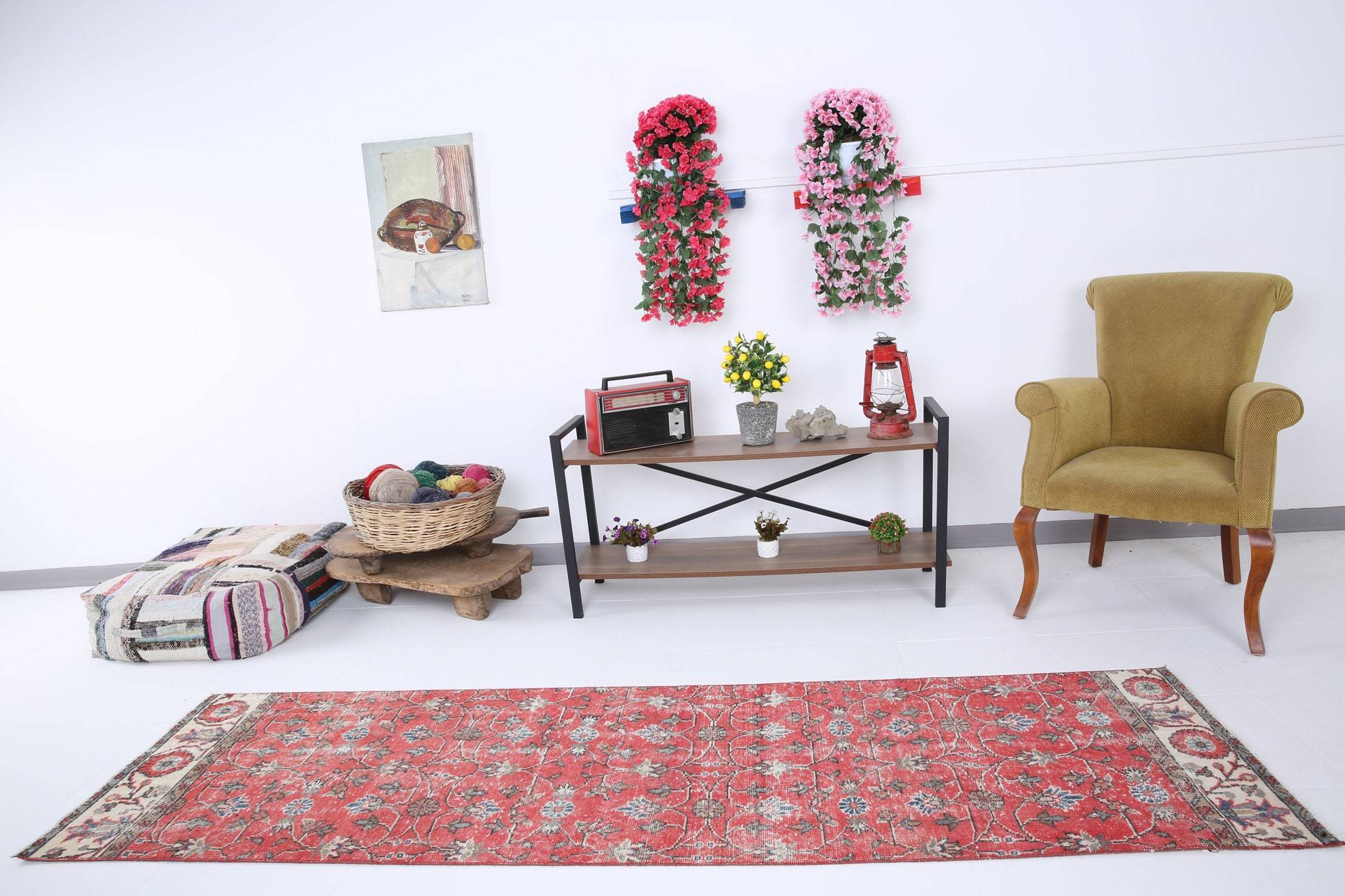 2' x 8' Red Turkish Vintage Runner Rug  |  RugReform