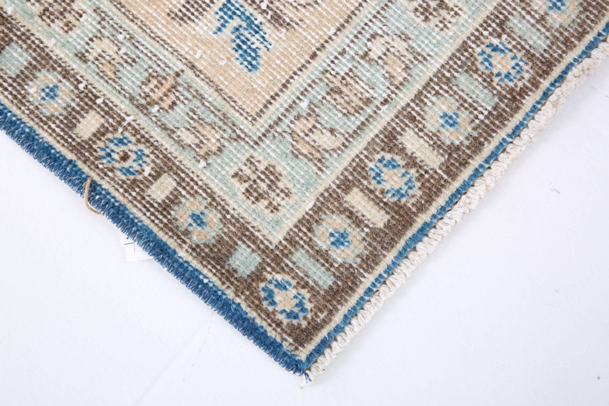 2' x 10' Blue Turkish Vintage Runner Rug  |  RugReform