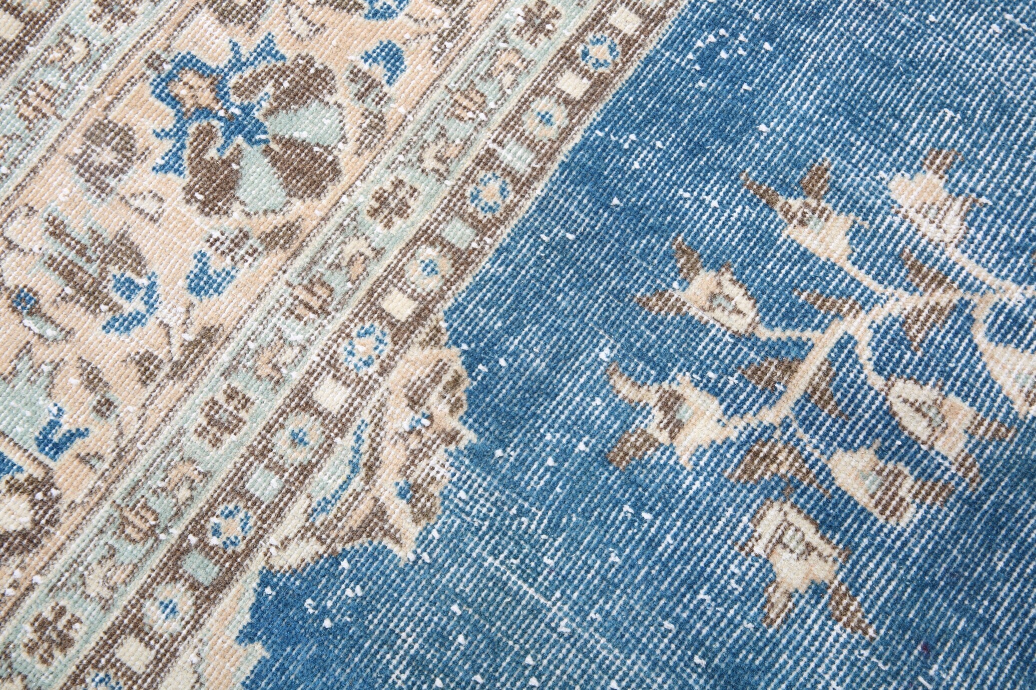 2' x 10' Blue Turkish Vintage Runner Rug  |  RugReform